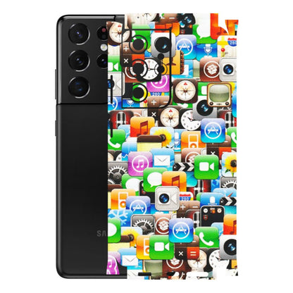 Samsung A/S Series Phone Skins (All Models) - All Apple Icons - Matte Finish (M-93) Samsung Galaxy S21 Ultra 5G