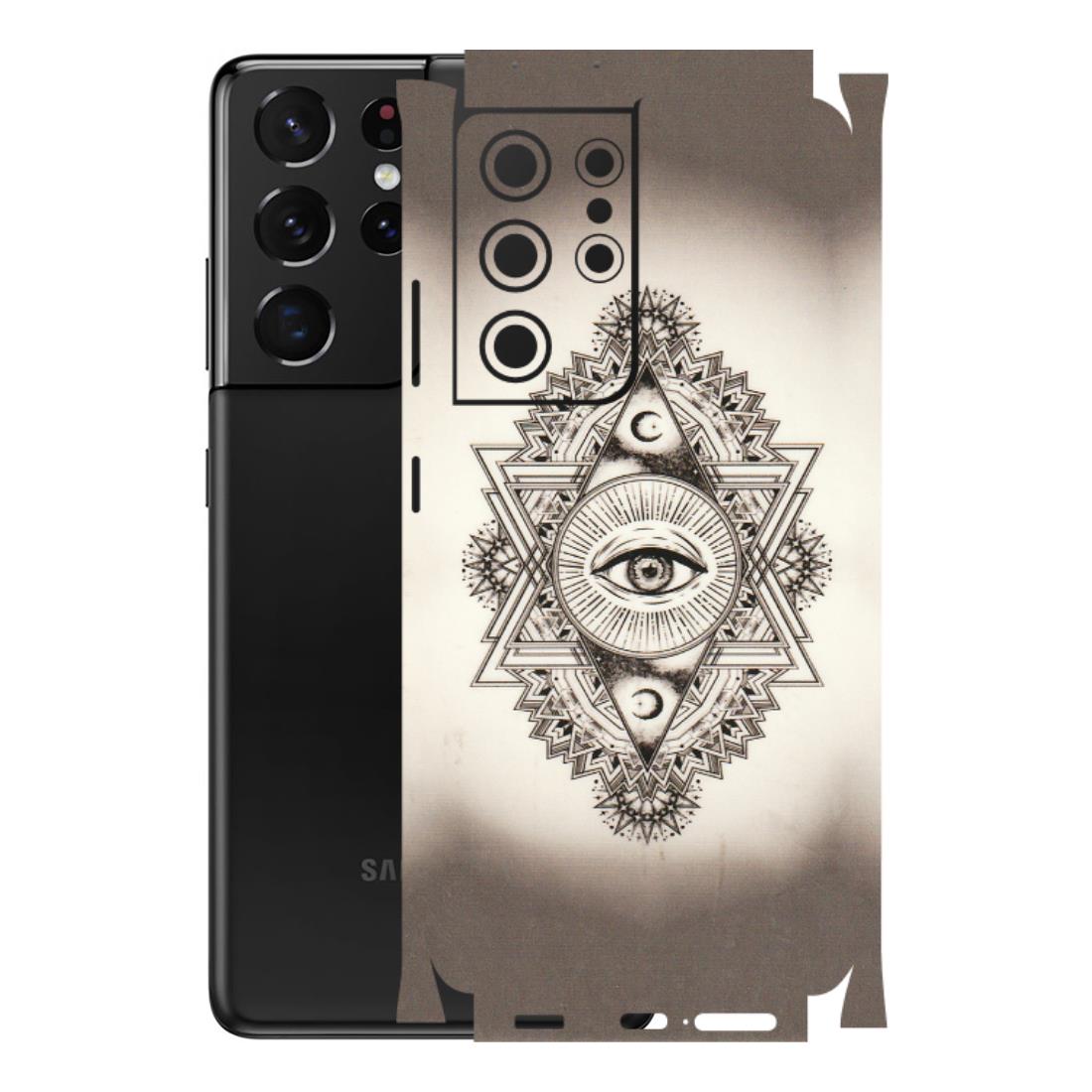 Samsung A/S Series Phone Skins (All Models) - Illuminati Great Eye - Transparent Finish (T-14) Samsung Galaxy S21 Ultra 5G