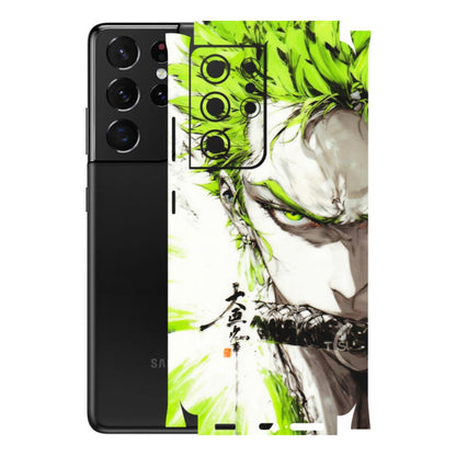 Samsung A/S Series Phone Skins (All Models) - Roro Taku Anime - Transparent Finish (T-18) Samsung Galaxy S21 Ultra 5G