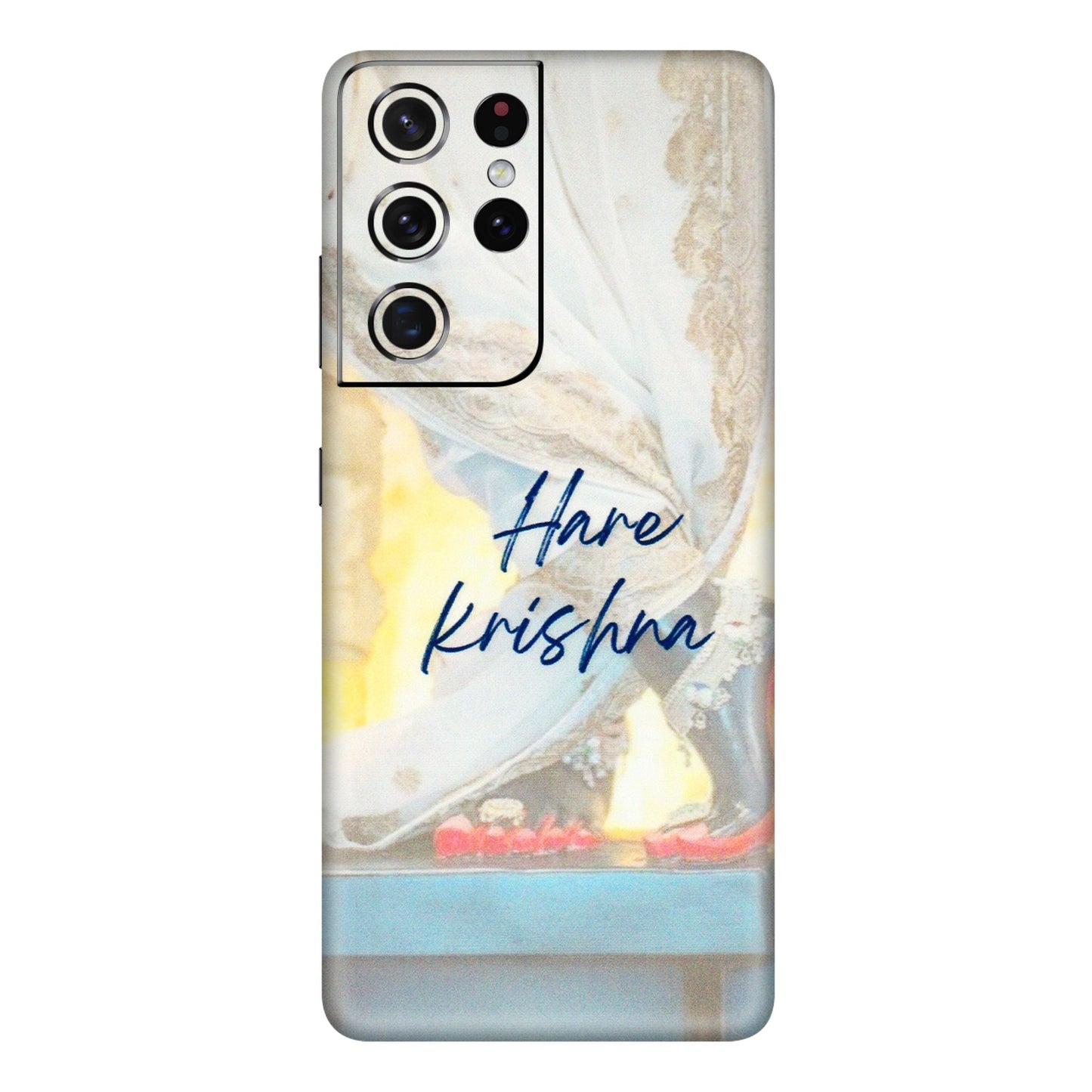 Samsung A/S Series Phone Skins (All Models) - Hare Krishna - 3D Embossed Finish (L-03) Samsung Galaxy S21 Ultra 5G