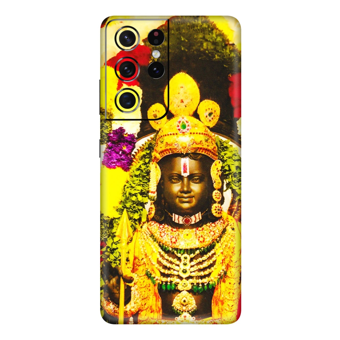 Samsung A/S Series Phone Skins (All Models) - Ram Lalla Ayodhya - 3D Embossed Finish (L-103) Samsung Galaxy S21 Ultra 5G