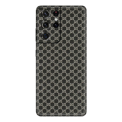 Samsung A/S Series Phone Skins (All Models) - Black G Print - 3D Embossed Finish (L-109) Samsung Galaxy S21 Ultra 5G