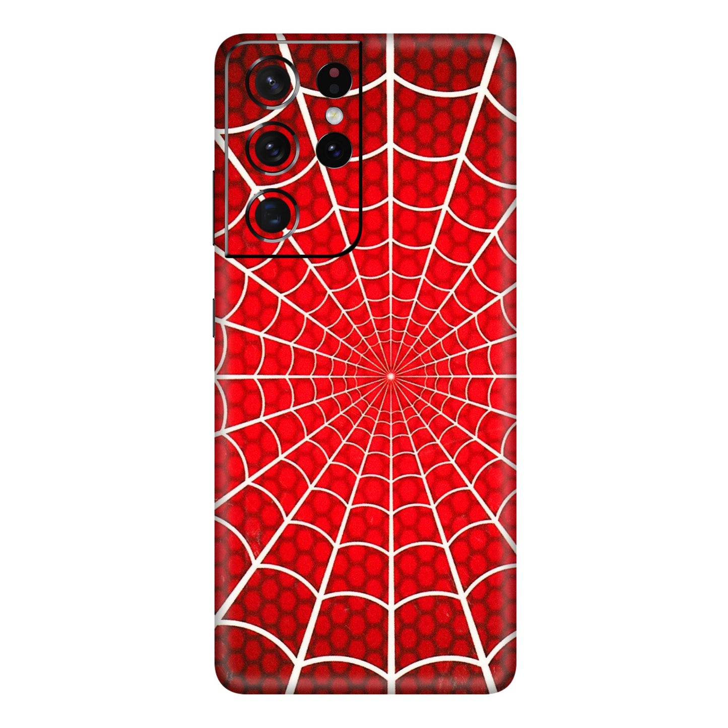 Samsung A/S Series Phone Skins (All Models) - Classic Spidey Web - 3D Embossed Finish (L-115) Samsung Galaxy S21 Ultra 5G