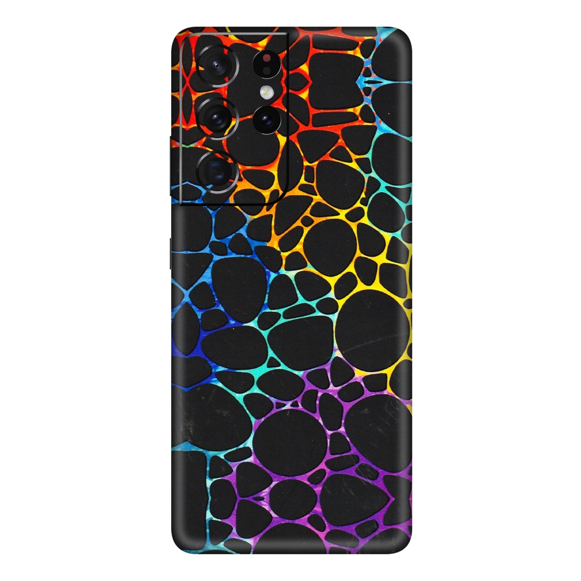 Samsung A/S Series Phone Skins (All Models) - Abstract Art MultiColour - 3D Embossed Finish (L-133) Samsung Galaxy S21 Ultra 5G