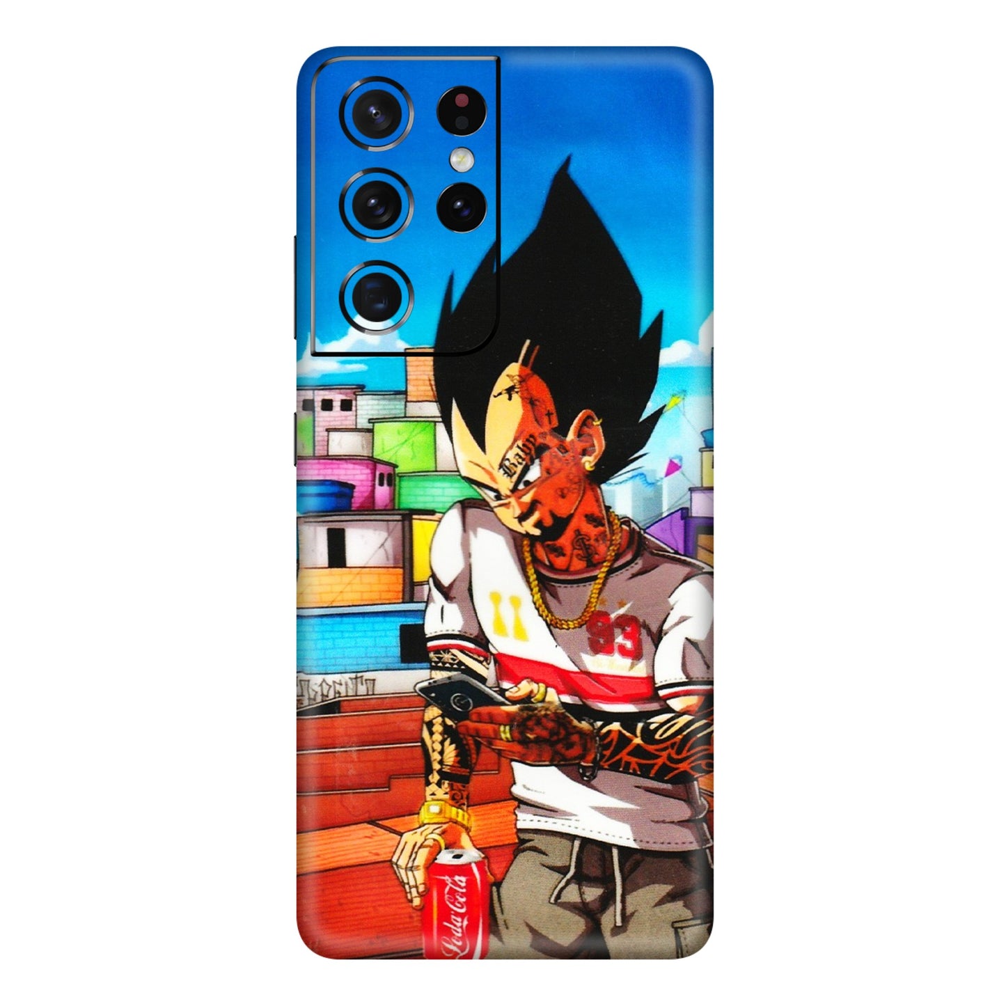 Samsung A/S Series Phone Skins (All Models) - Vegeta - 3D Embossed Finish (L-136) Samsung Galaxy S21 Ultra 5G