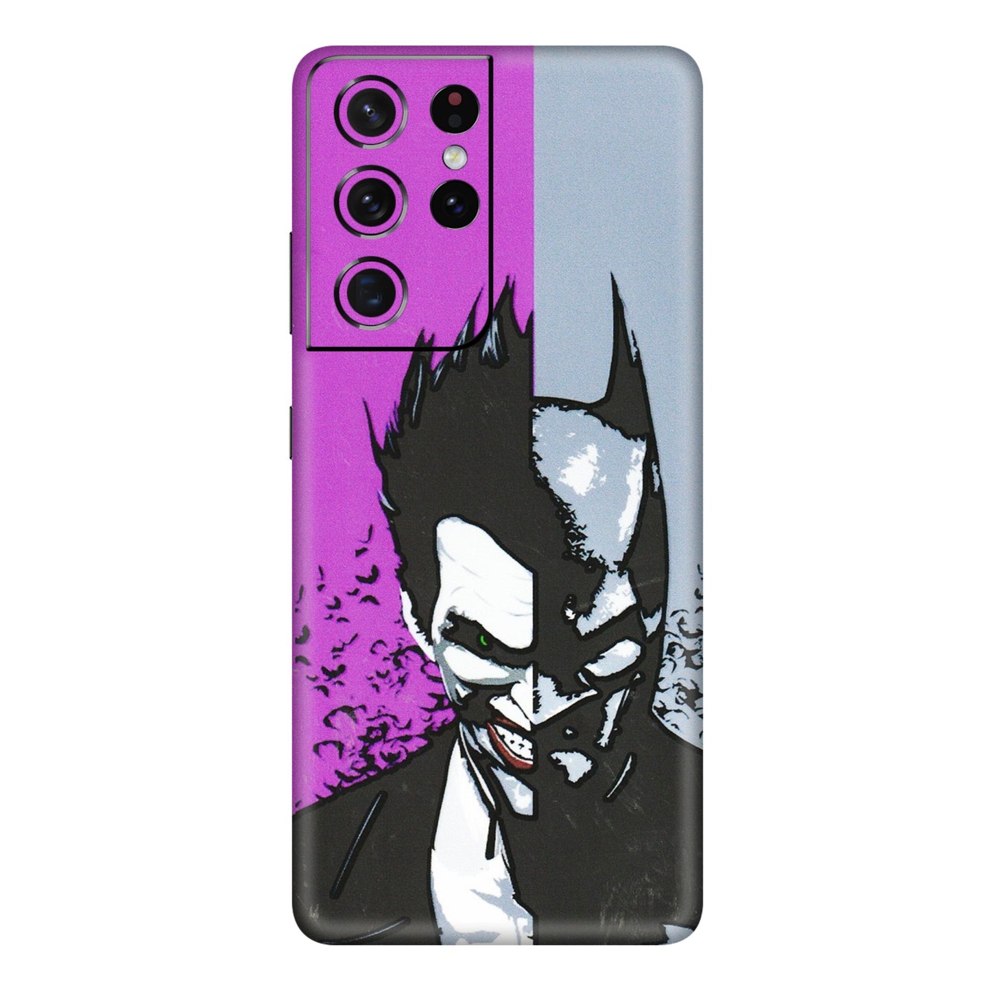 Samsung A/S Series Phone Skins (All Models) - Batman & Joker - 3D Embossed Finish (L-143) Samsung Galaxy S21 Ultra 5G