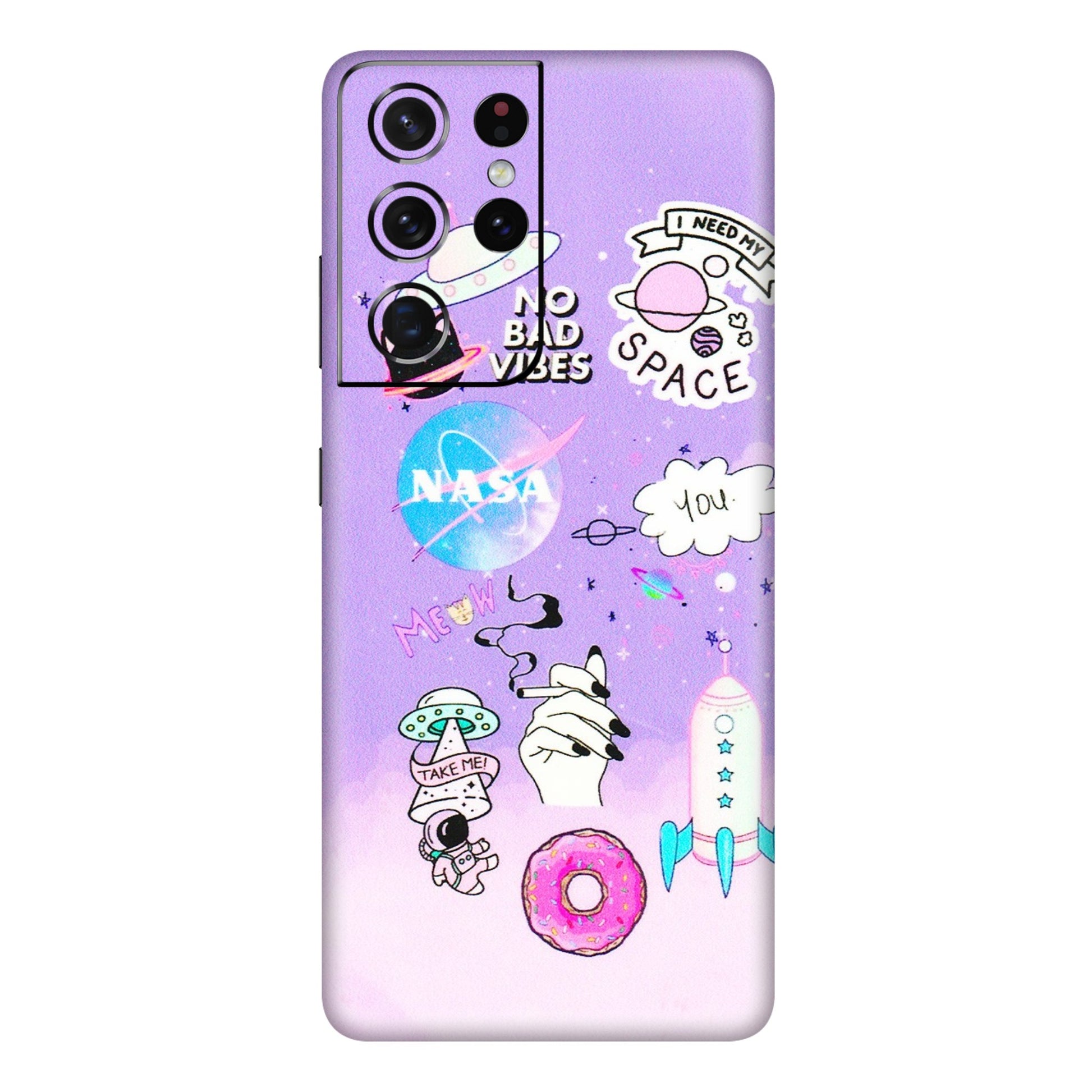 Samsung A/S Series Phone Skins (All Models) - I Need My Nasa Skin - 3D Embossed Finish (L-149) Samsung Galaxy S21 Ultra 5G