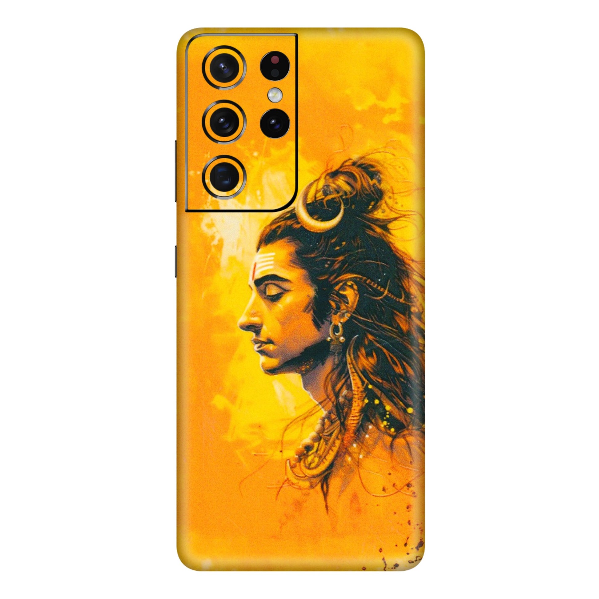 Samsung A/S Series Phone Skins (All Models) - Shiv Shakti - 3D Embossed Finish (L-14) Samsung Galaxy S21 Ultra 5G