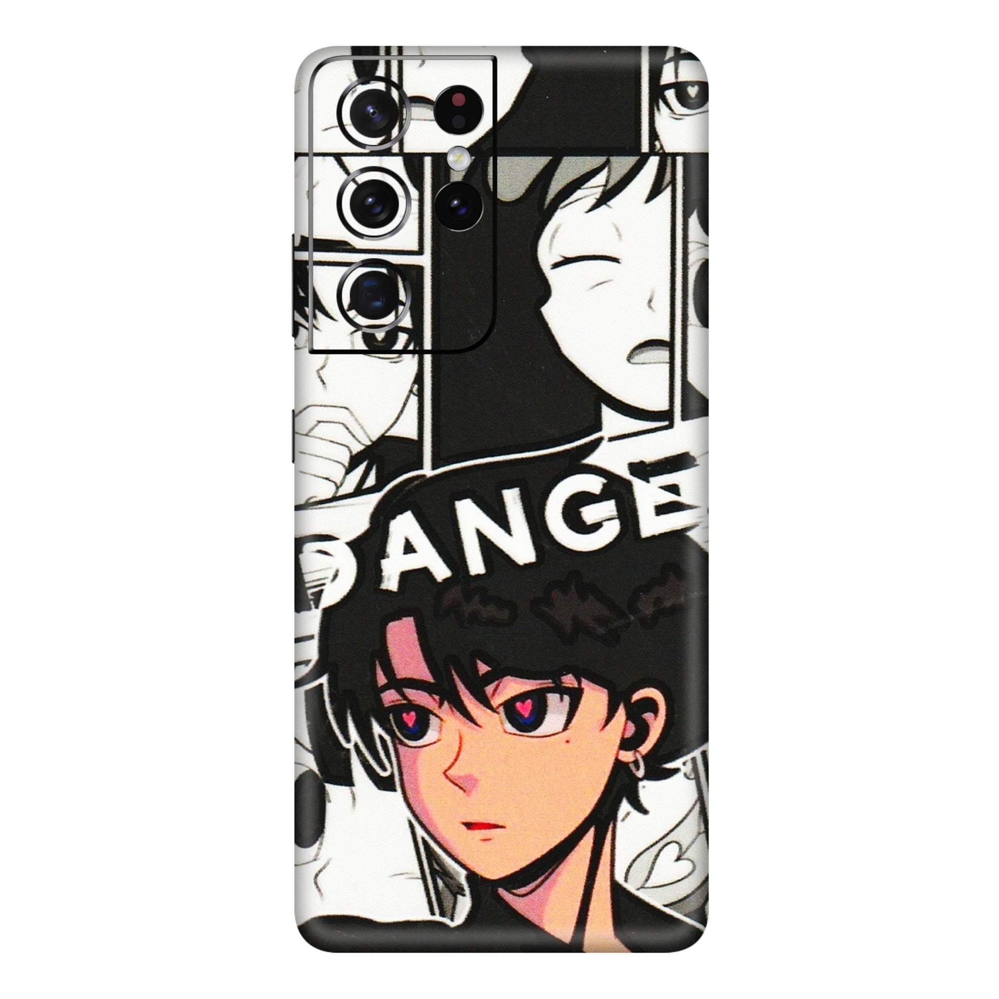 Samsung A/S Series Phone Skins (All Models) - Danger Anime - 3D Embossed Finish (L-155) Samsung Galaxy S21 Ultra 5G