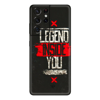 Samsung A/S Series Phone Skins (All Models) - Legend Inside You - 3D Embossed Finish (L-186) Samsung Galaxy S21 Ultra 5G