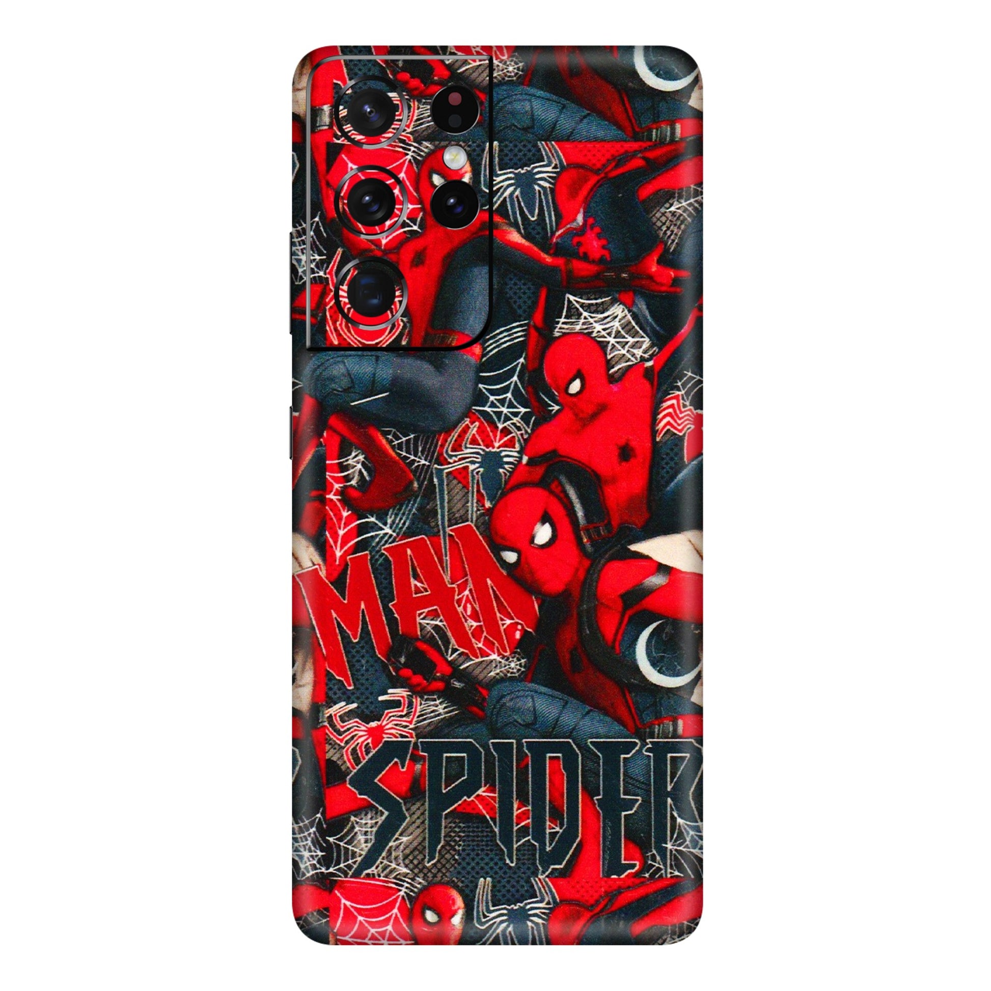 Samsung A/S Series Phone Skins (All Models) - SpiderMan Cool - 3D Embossed Finish (L-188) Samsung Galaxy S21 Ultra 5G
