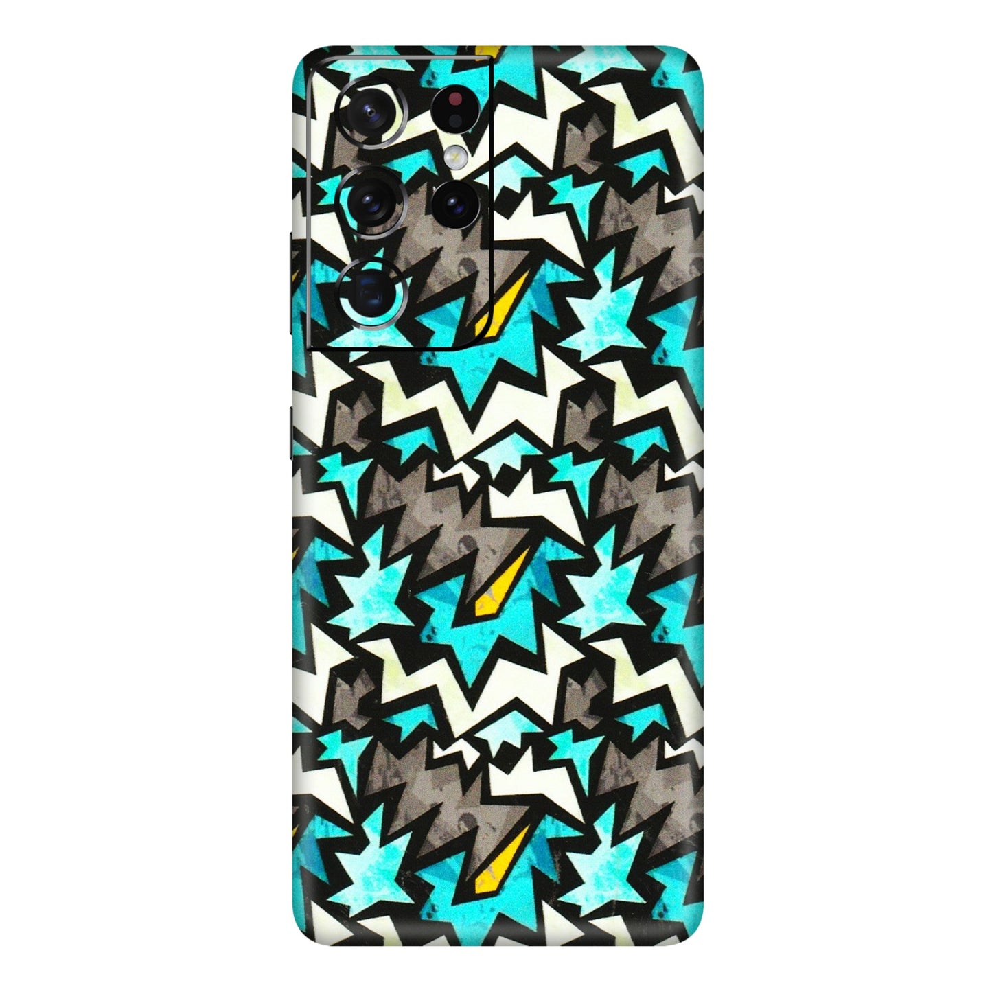 Samsung A/S Series Phone Skins (All Models) - Funky Zig Zag - 3D Embossed Finish (L-223) Samsung Galaxy S21 Ultra 5G