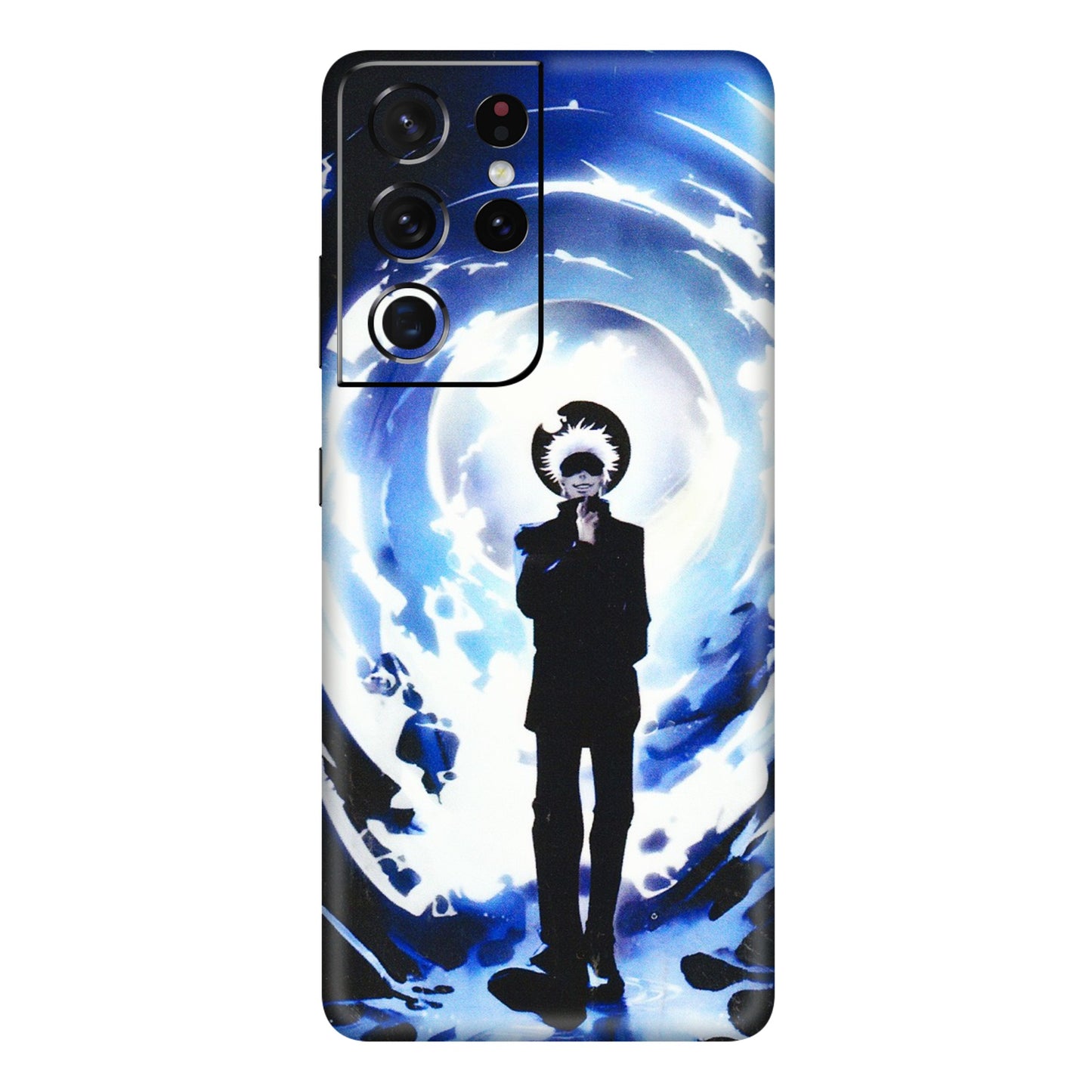 Samsung A/S Series Phone Skins (All Models) - Satoru Gojo Dark Blue - 3D Embossed Finish (L-235) Samsung Galaxy S21 Ultra 5G