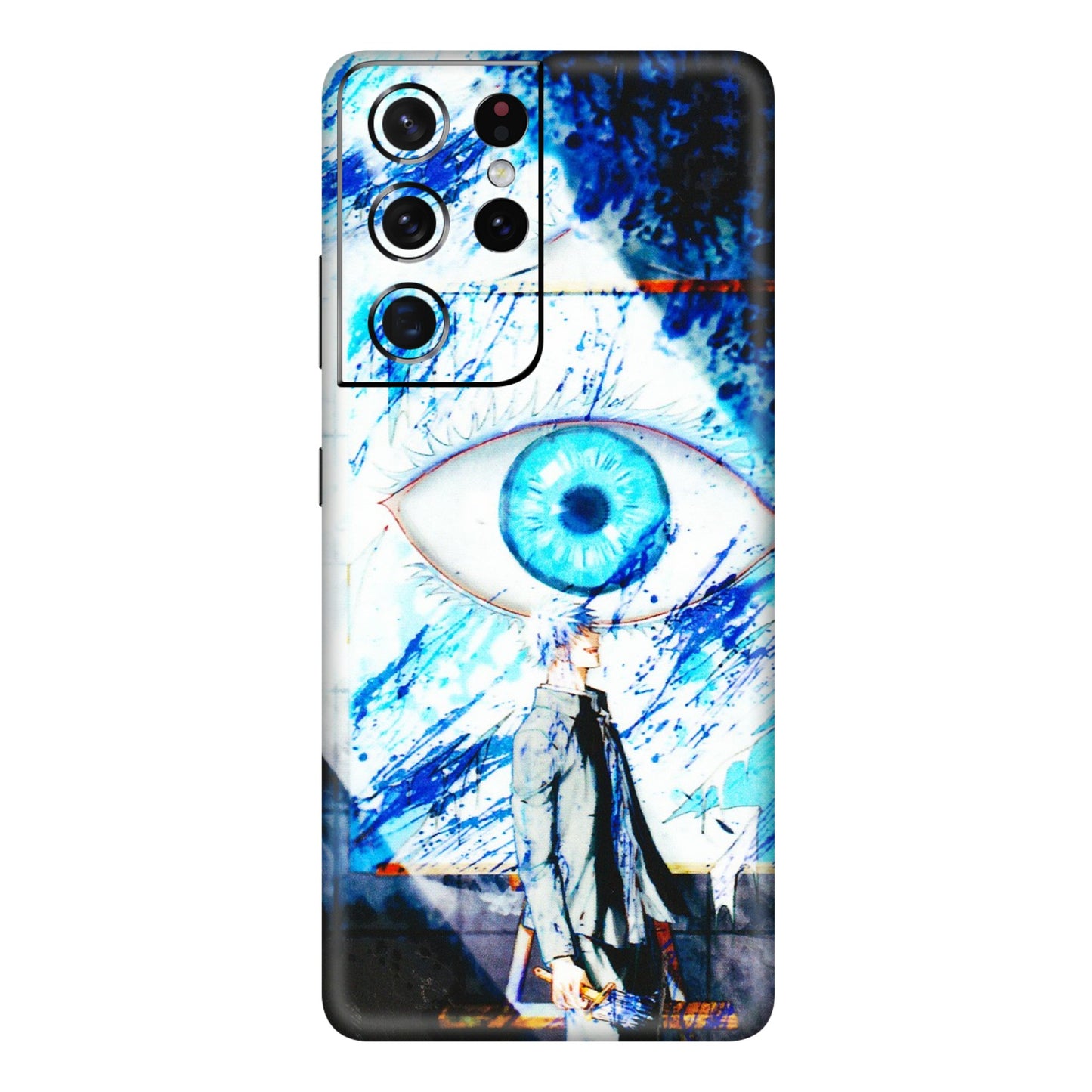 Samsung A/S Series Phone Skins (All Models) - Gojo Satoru evil eye - 3D Embossed Finish (L-239) Samsung Galaxy S21 Ultra 5G