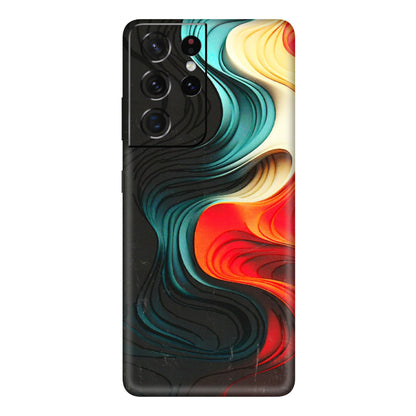 Samsung A/S Series Phone Skins (All Models) - The Silky Swirl - 3D Embossed Finish (L-240) Samsung Galaxy S21 Ultra 5G