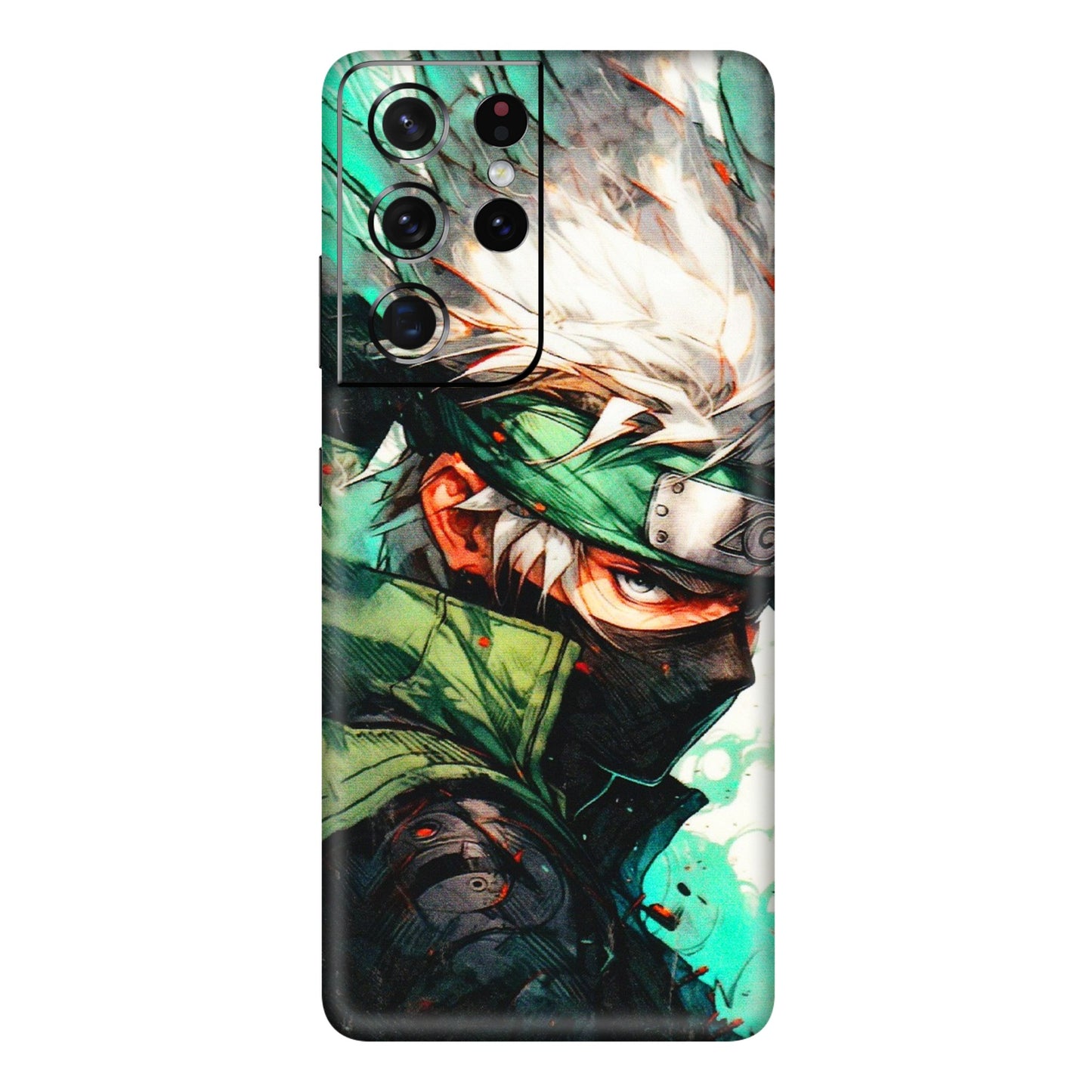 Samsung A/S Series Phone Skins (All Models) - Kakashi Side Profile - 3D Embossed Finish (L-249) Samsung Galaxy S21 Ultra 5G