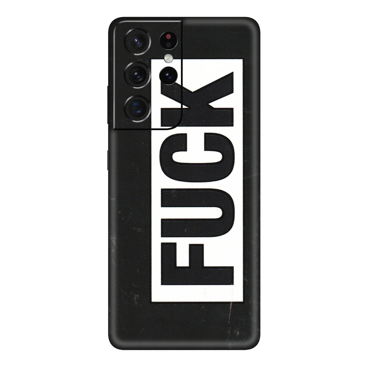 Samsung A/S Series Phone Skins (All Models) - The F Word - 3D Embossed Finish (L-255) Samsung Galaxy S21 Ultra 5G