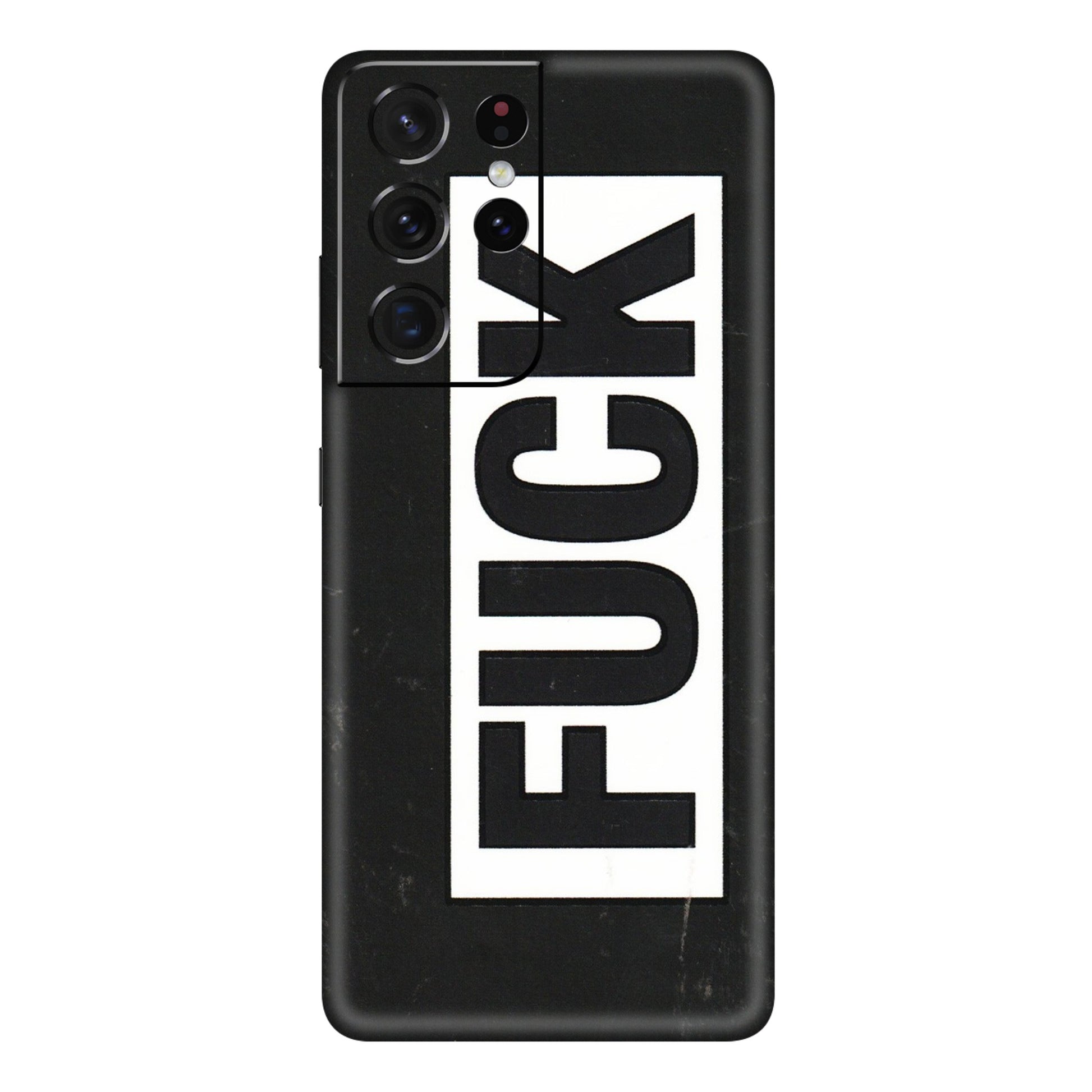 Samsung A/S Series Phone Skins (All Models) - The F Word - 3D Embossed Finish (L-255) Samsung Galaxy S21 Ultra 5G