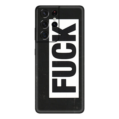 Samsung A/S Series Phone Skins (All Models) - The F Word - 3D Embossed Finish (L-255) Samsung Galaxy S21 Ultra 5G
