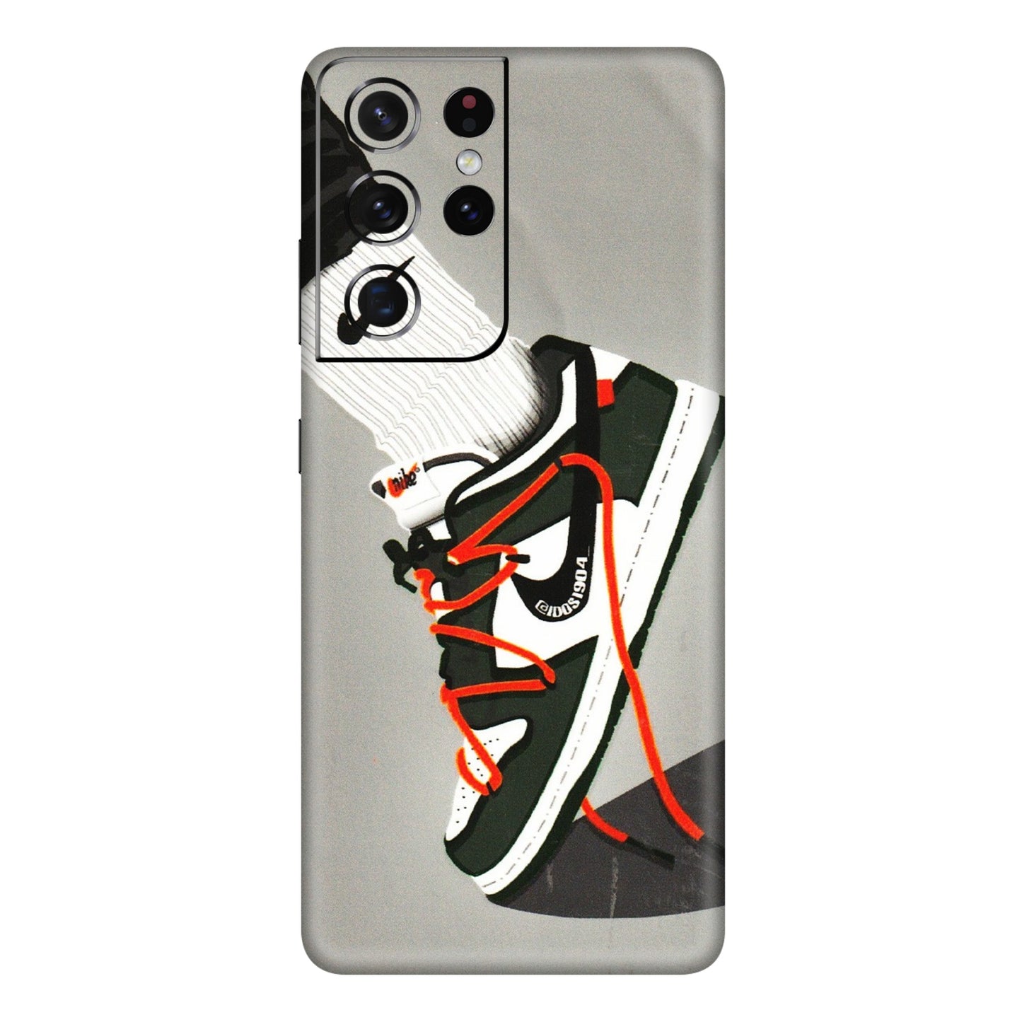 Samsung A/S Series Phone Skins (All Models) - New Grey Sneaker - 3D Embossed Finish (L-261) Samsung Galaxy S21 Ultra 5G