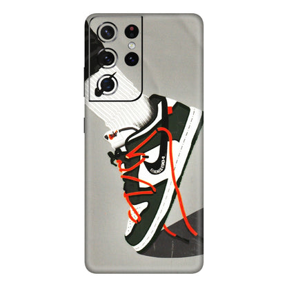 Samsung A/S Series Phone Skins (All Models) - New Grey Sneaker - 3D Embossed Finish (L-261) Samsung Galaxy S21 Ultra 5G