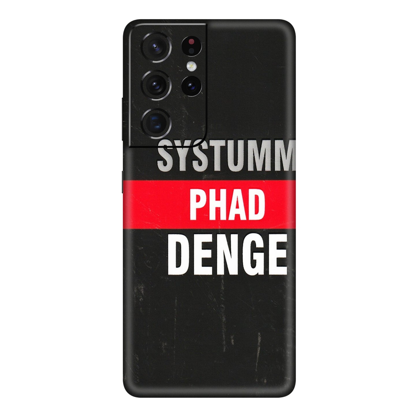 Samsung A/S Series Phone Skins (All Models) - Systumm Phad Denge - 3D Embossed Finish (L-278) Samsung Galaxy S21 Ultra 5G