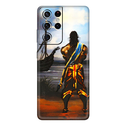 Samsung A/S Series Phone Skins (All Models) - Heavenly God Figure - 3D Embossed Finish (L-34) Samsung Galaxy S21 Ultra 5G