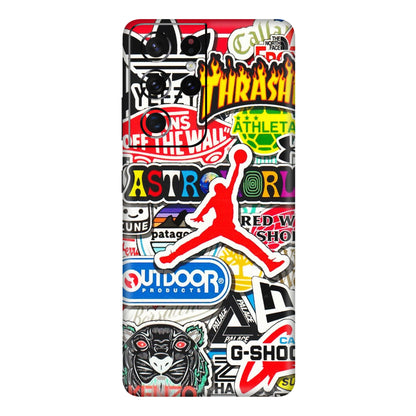 Samsung A/S Series Phone Skins (All Models) - Multi Brands Sticker Graffiti - 3D Embossed Finish (L-37) Samsung Galaxy S21 Ultra 5G