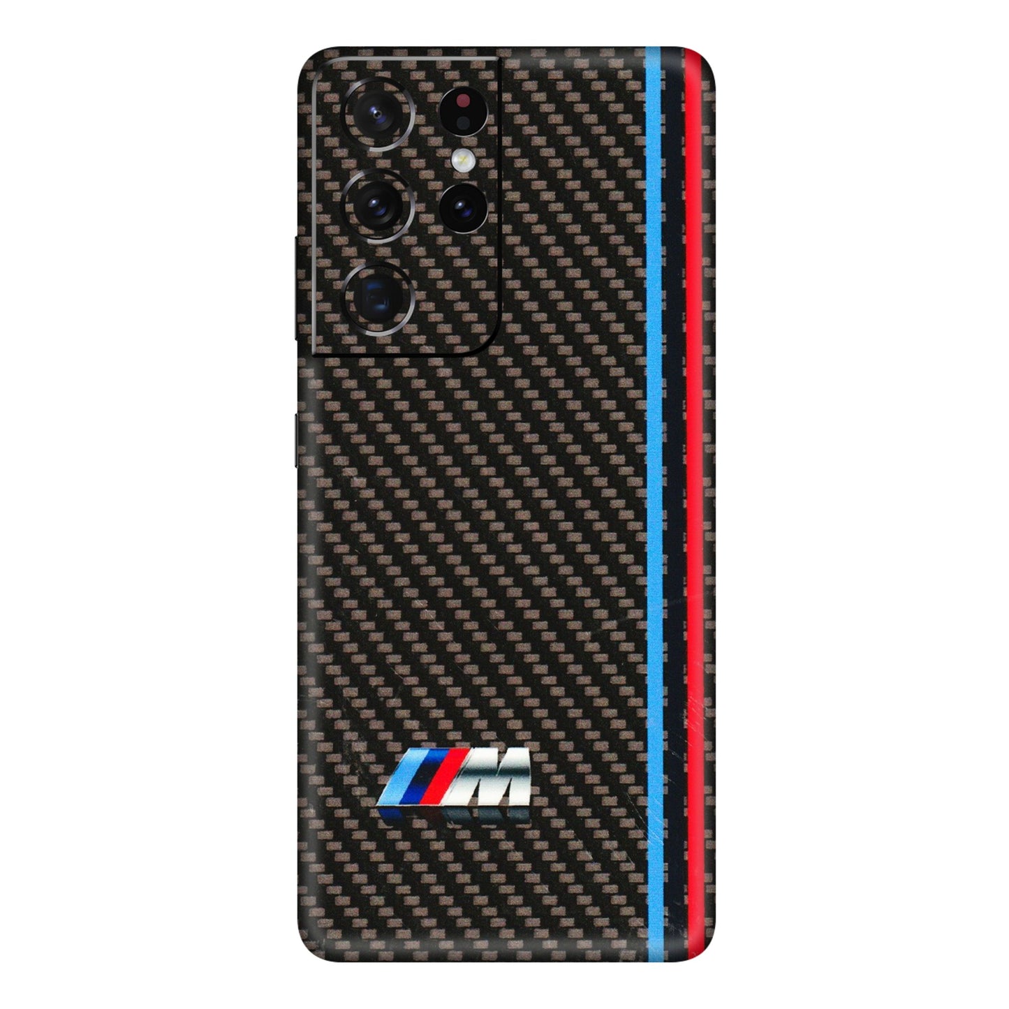 Samsung A/S Series Phone Skins (All Models) - BM Carbon Fiber Feels - 3D Embossed Finish (L-38) Samsung Galaxy S21 Ultra 5G
