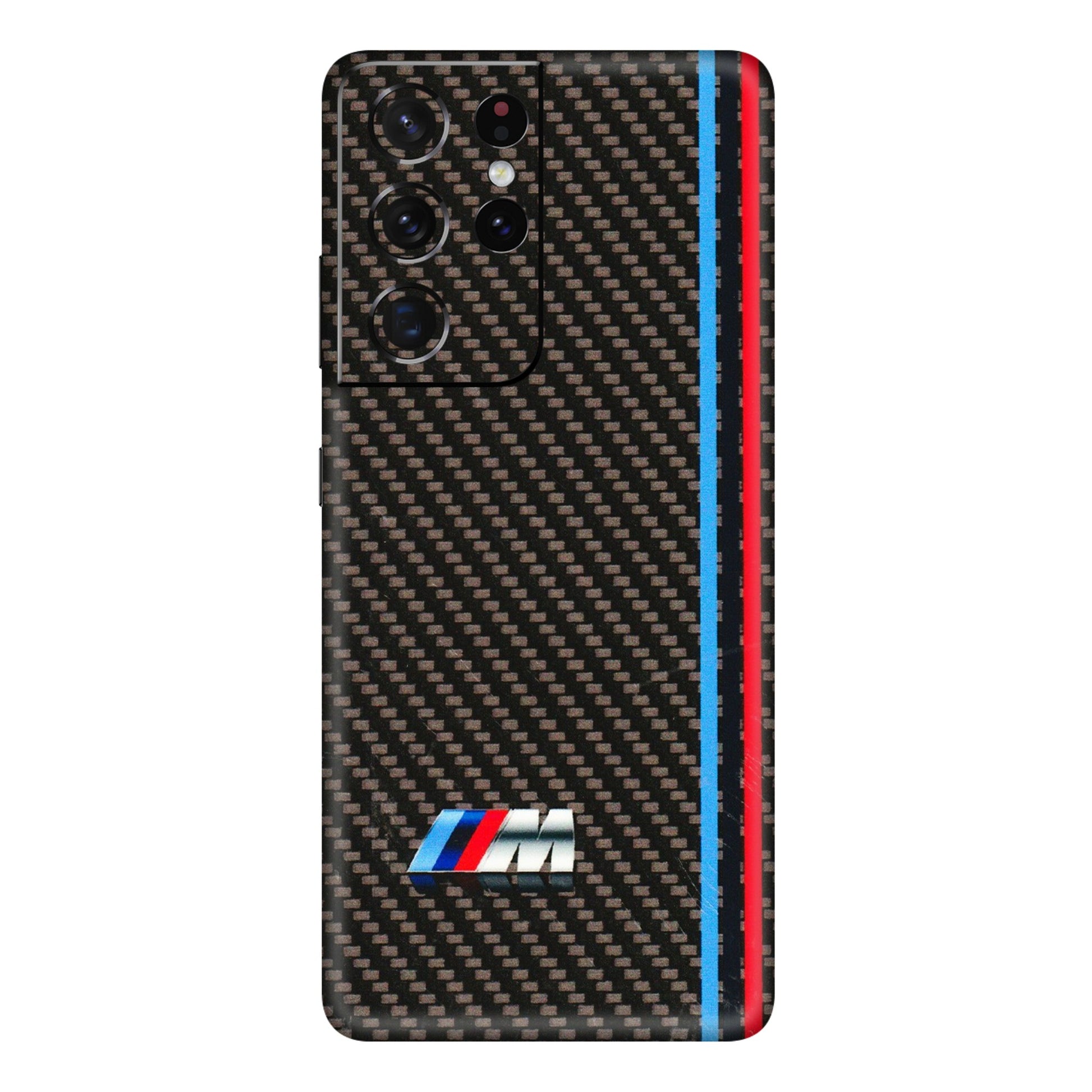 Samsung A/S Series Phone Skins (All Models) - BM Carbon Fiber Feels - 3D Embossed Finish (L-38) Samsung Galaxy S21 Ultra 5G