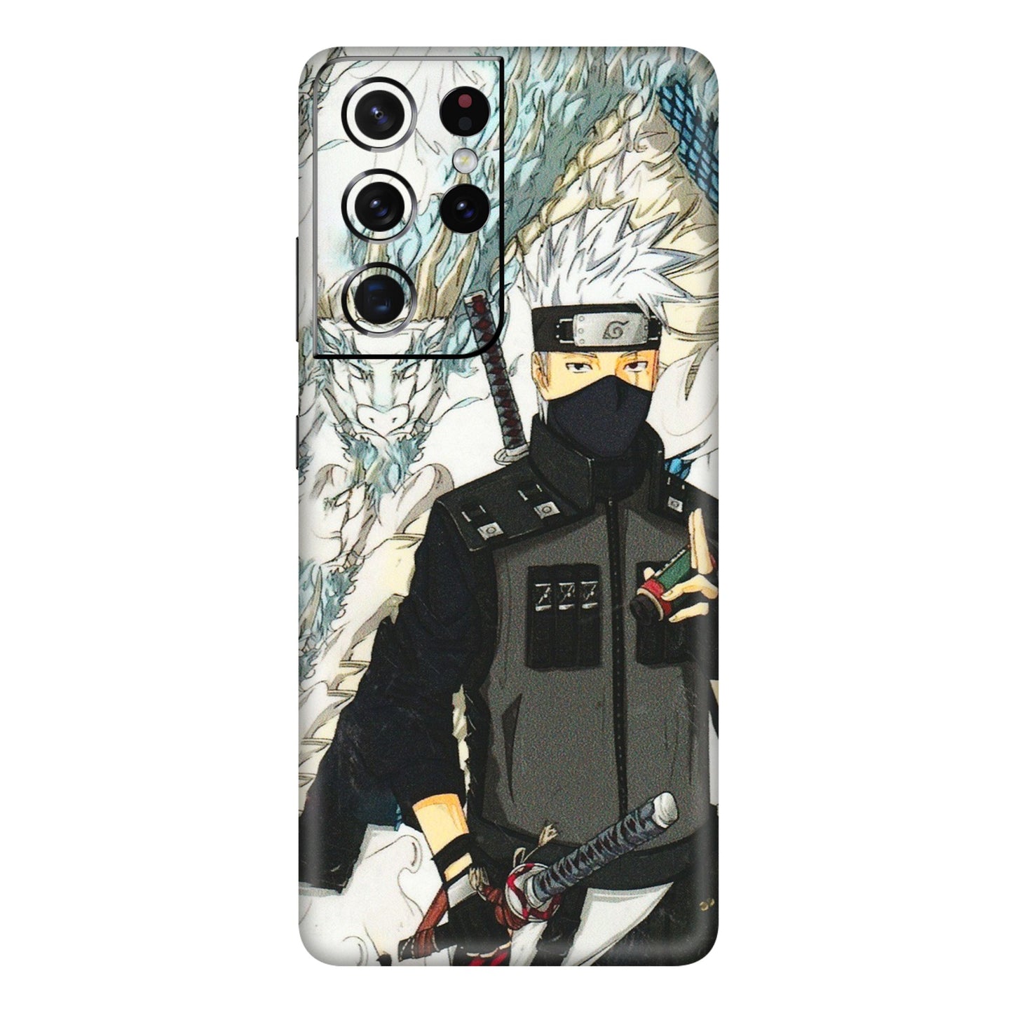 Samsung A/S Series Phone Skins (All Models) - Kakashi Hatake Naruto Anime - 3D Embossed Finish (L-46) Samsung Galaxy S21 Ultra 5G