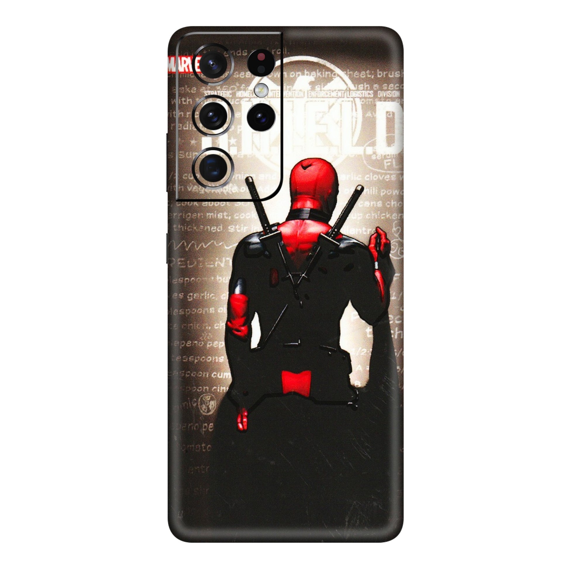 Samsung A/S Series Phone Skins (All Models) - Deadpool - 3D Embossed Finish (L-56) Samsung Galaxy S21 Ultra 5G