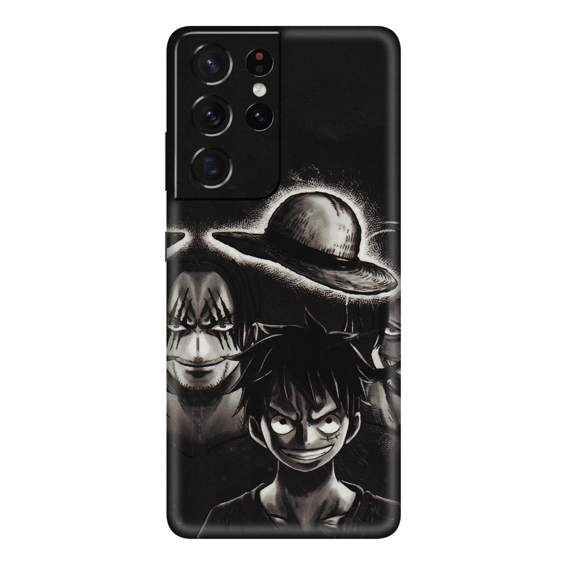 Samsung A/S Series Phone Skins (All Models) - Black Luffy Hat - 3D Embossed Finish (L-57) Samsung Galaxy S21 Ultra 5G