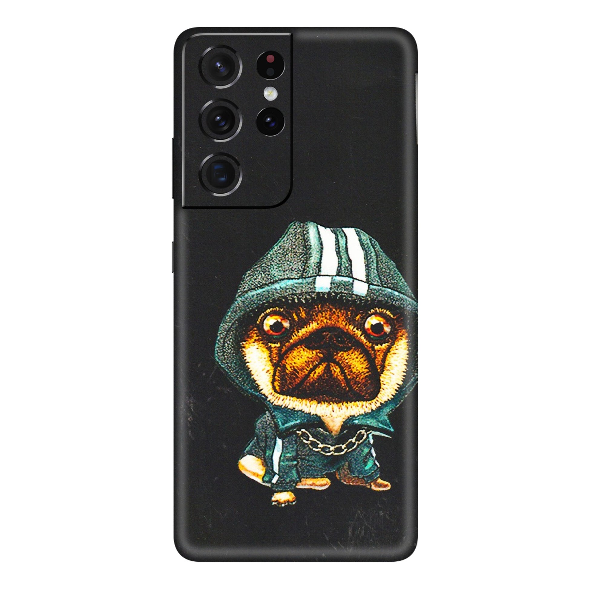Samsung A/S Series Phone Skins (All Models) - Puppy N Hoodie - 3D Embossed Finish (L-90) Samsung Galaxy S21 Ultra 5G