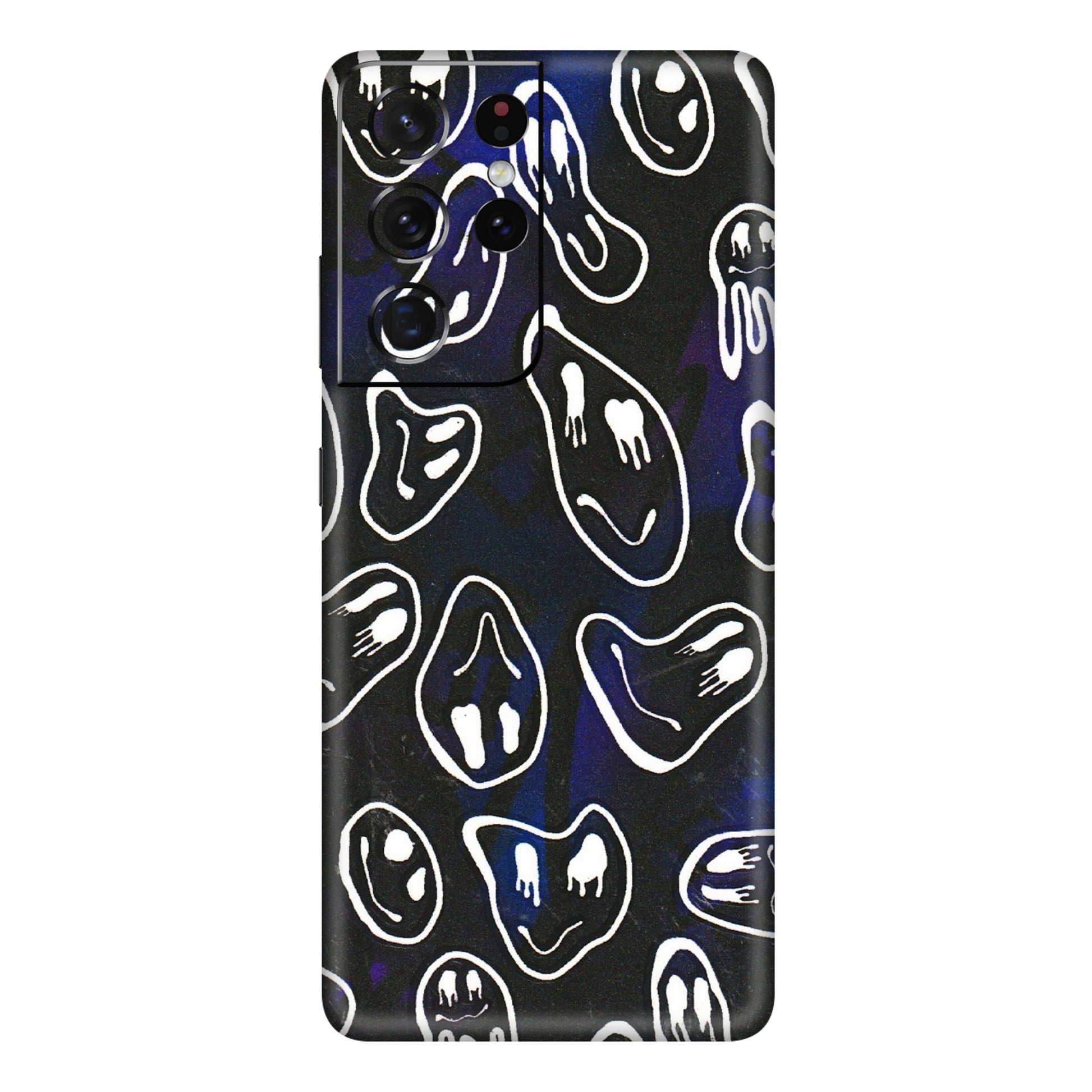 Samsung A/S Series Phone Skins (All Models) - Distorted Smileys - 3D Embossed Finish (L-92) Samsung Galaxy S21 Ultra 5G