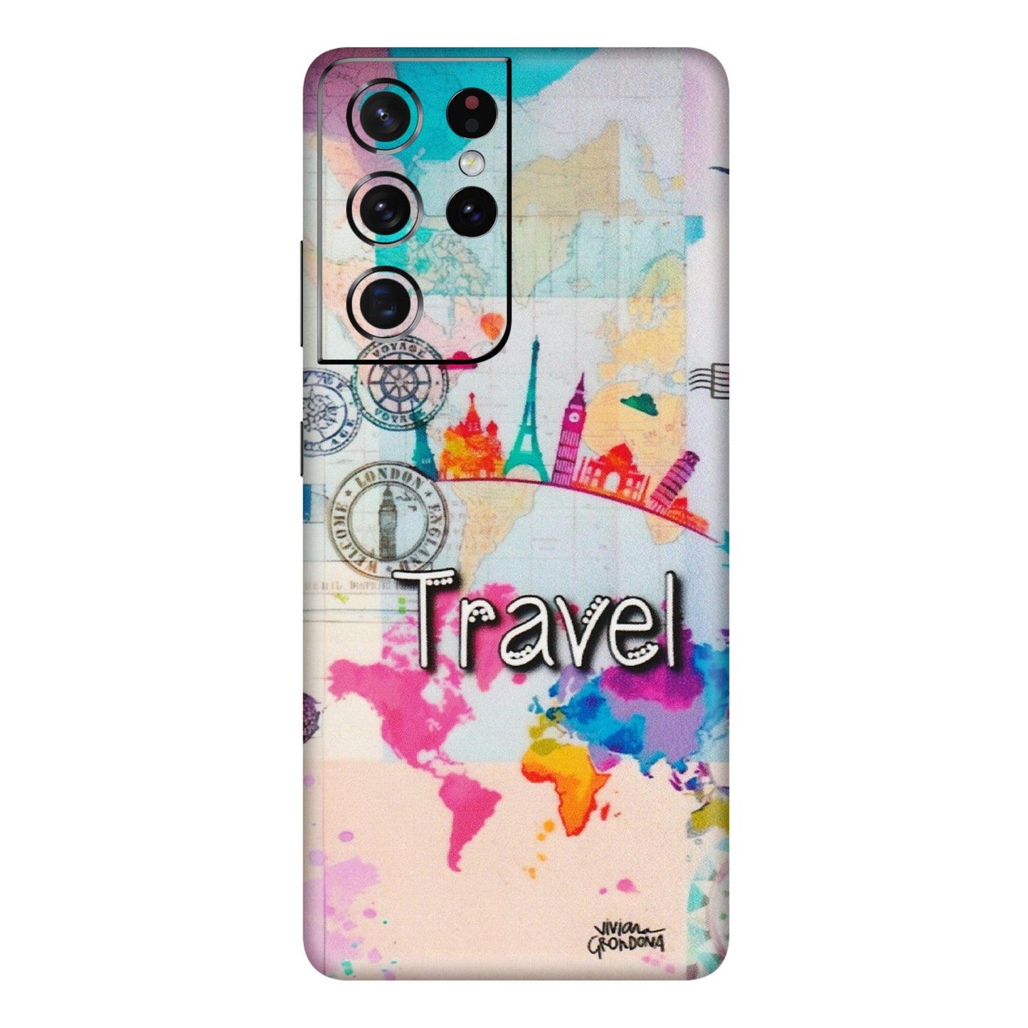 Samsung A/S Series Phone Skins (All Models) - Travel The Wonders - Matte Finish (M-108) Samsung Galaxy S21 Ultra 5G