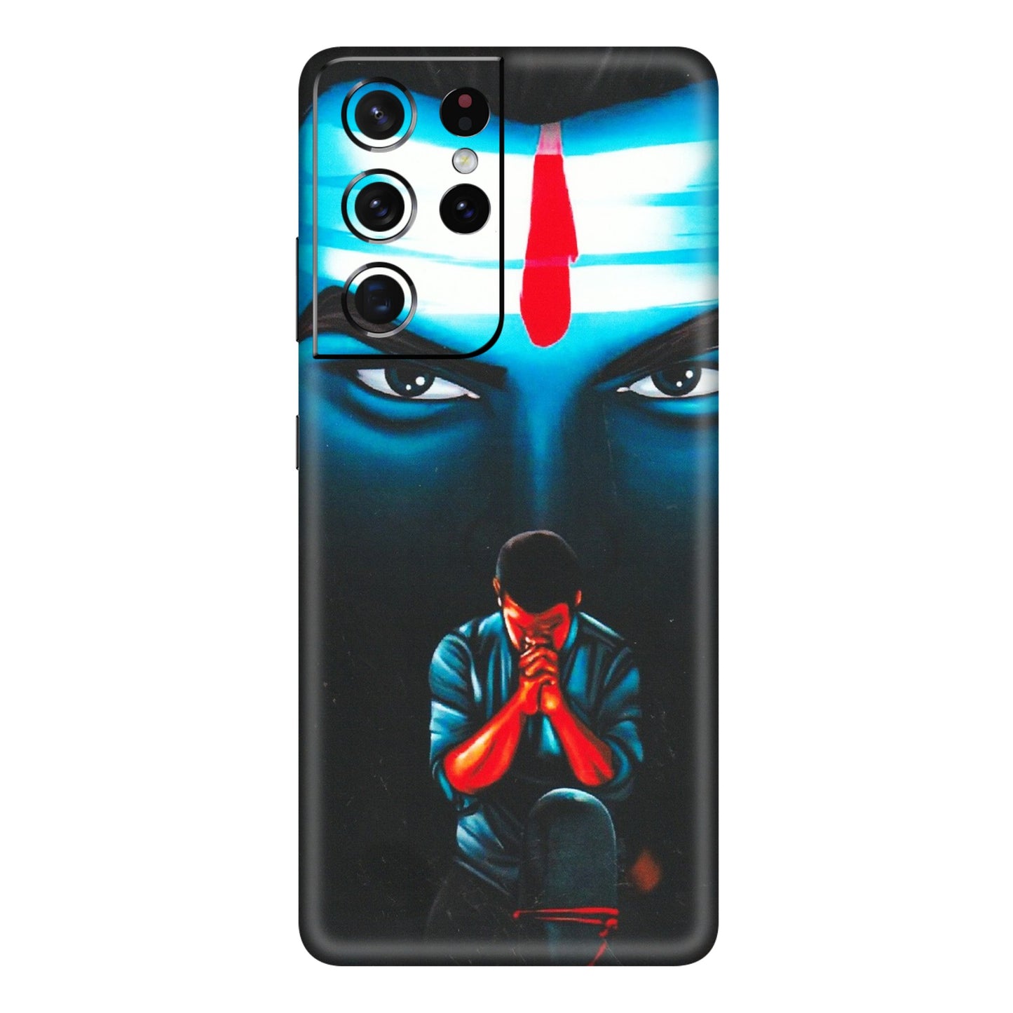 Samsung A/S Series Phone Skins (All Models) - Mahakal Bhakt - Matte Finish (M-112) Samsung Galaxy S21 Ultra 5G