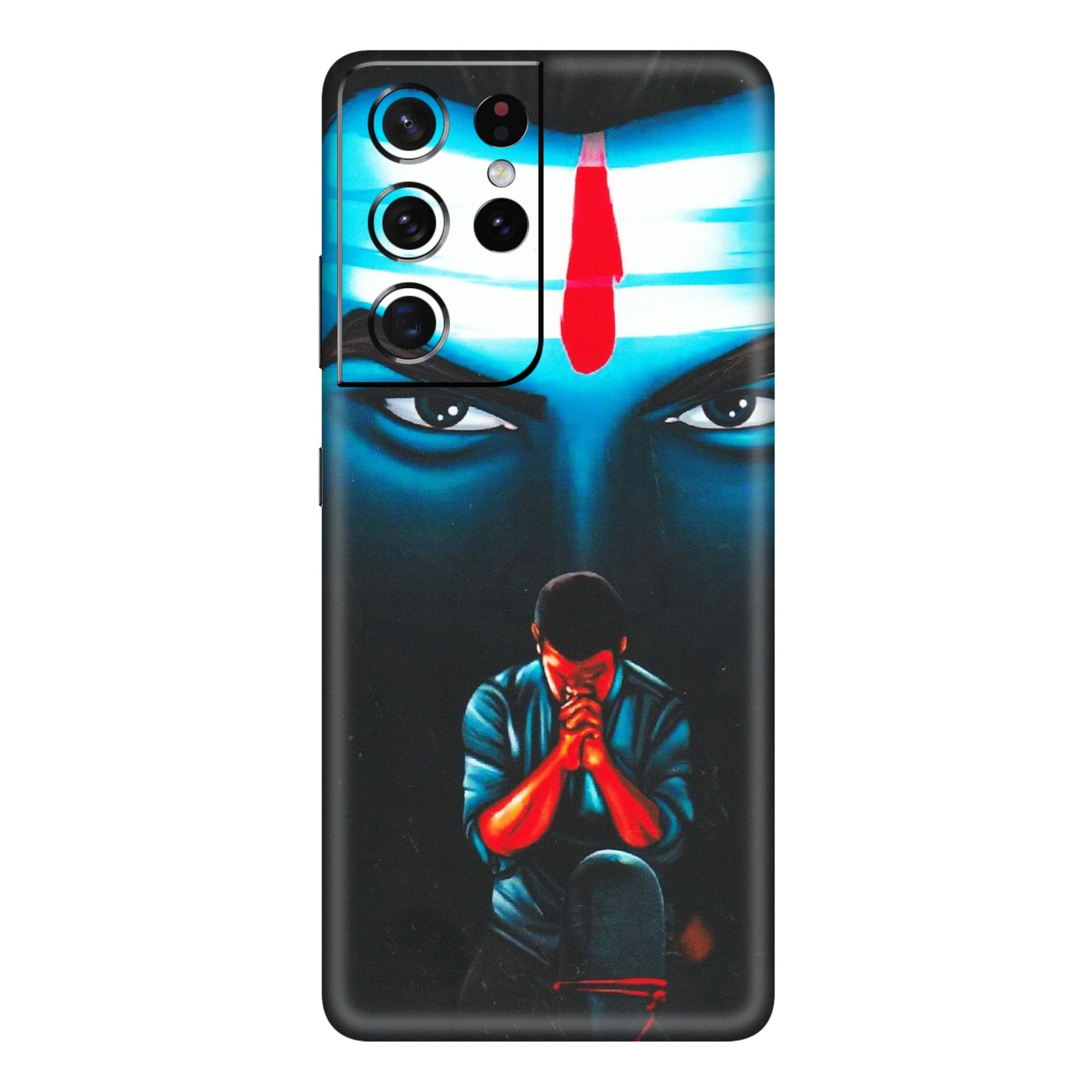 Samsung A/S Series Phone Skins (All Models) - Mahakal Bhakt - Matte Finish (M-112) Samsung Galaxy S21 Ultra 5G
