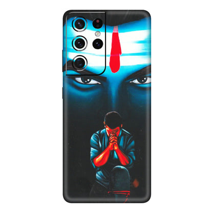 Samsung A/S Series Phone Skins (All Models) - Mahakal Bhakt - Matte Finish (M-112) Samsung Galaxy S21 Ultra 5G