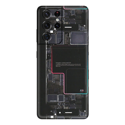 Samsung A/S Series Phone Skins (All Models) - Motherboard Circuit Layout - Matte Finish (M-117) Samsung Galaxy S21 Ultra 5G