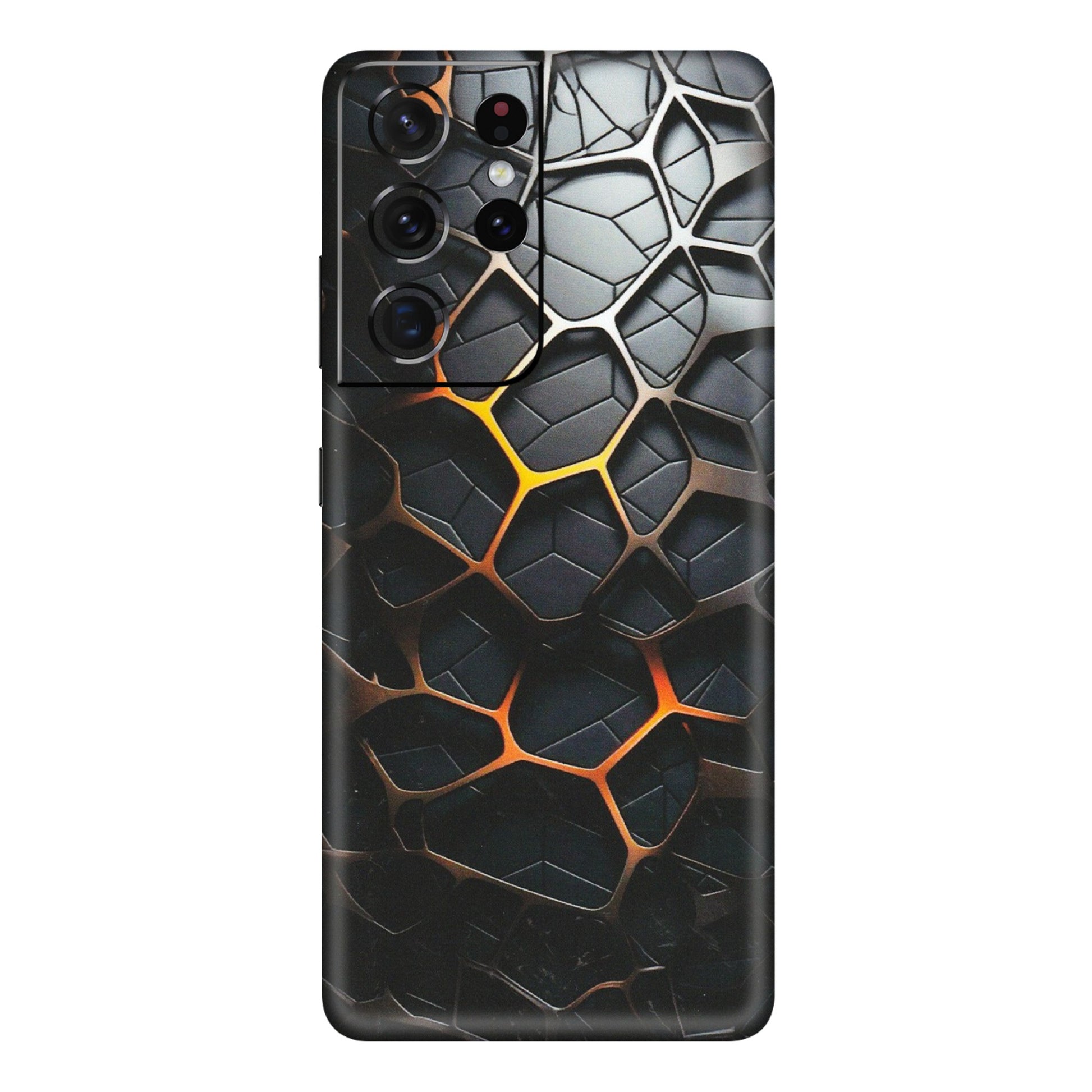 Samsung A/S Series Phone Skins (All Models) - New Abstract Graphite Tiles - Matte Finish (M-130) Samsung Galaxy S21 Ultra 5G