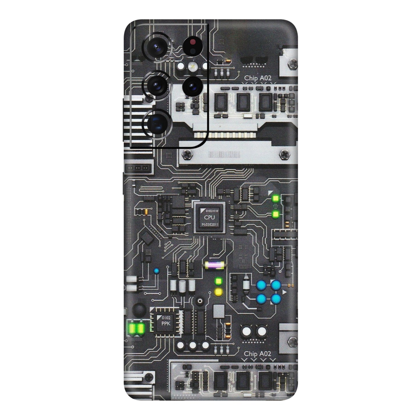 Samsung A/S Series Phone Skins (All Models) - Motherboard Internals - Matte Finish (M-135) Samsung Galaxy S21 Ultra 5G