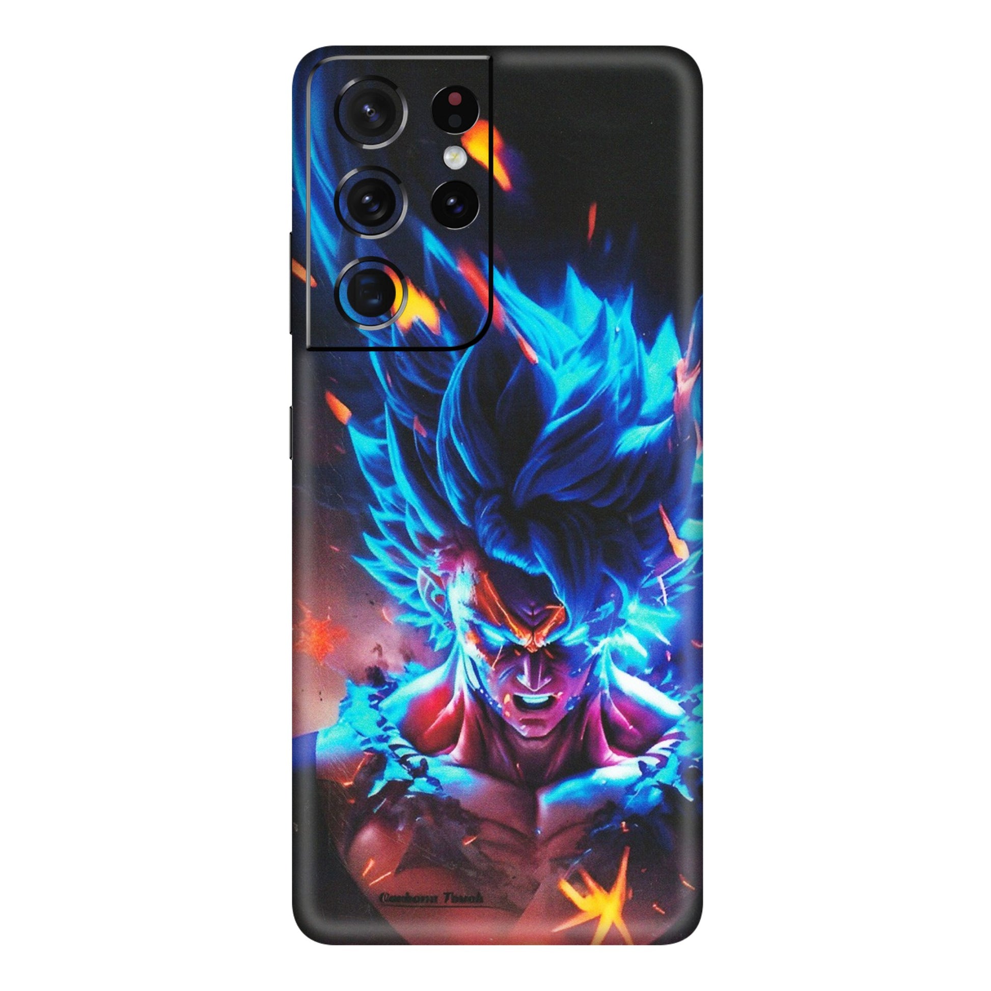 Samsung A/S Series Phone Skins (All Models) - Angry Goku Dragon Ball Anime - Matte Finish (M-150) Samsung Galaxy S21 Ultra 5G
