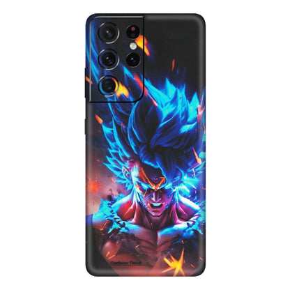 Samsung A/S Series Phone Skins (All Models) - Angry Goku Dragon Ball Anime - Matte Finish (M-150) Samsung Galaxy S21 Ultra 5G