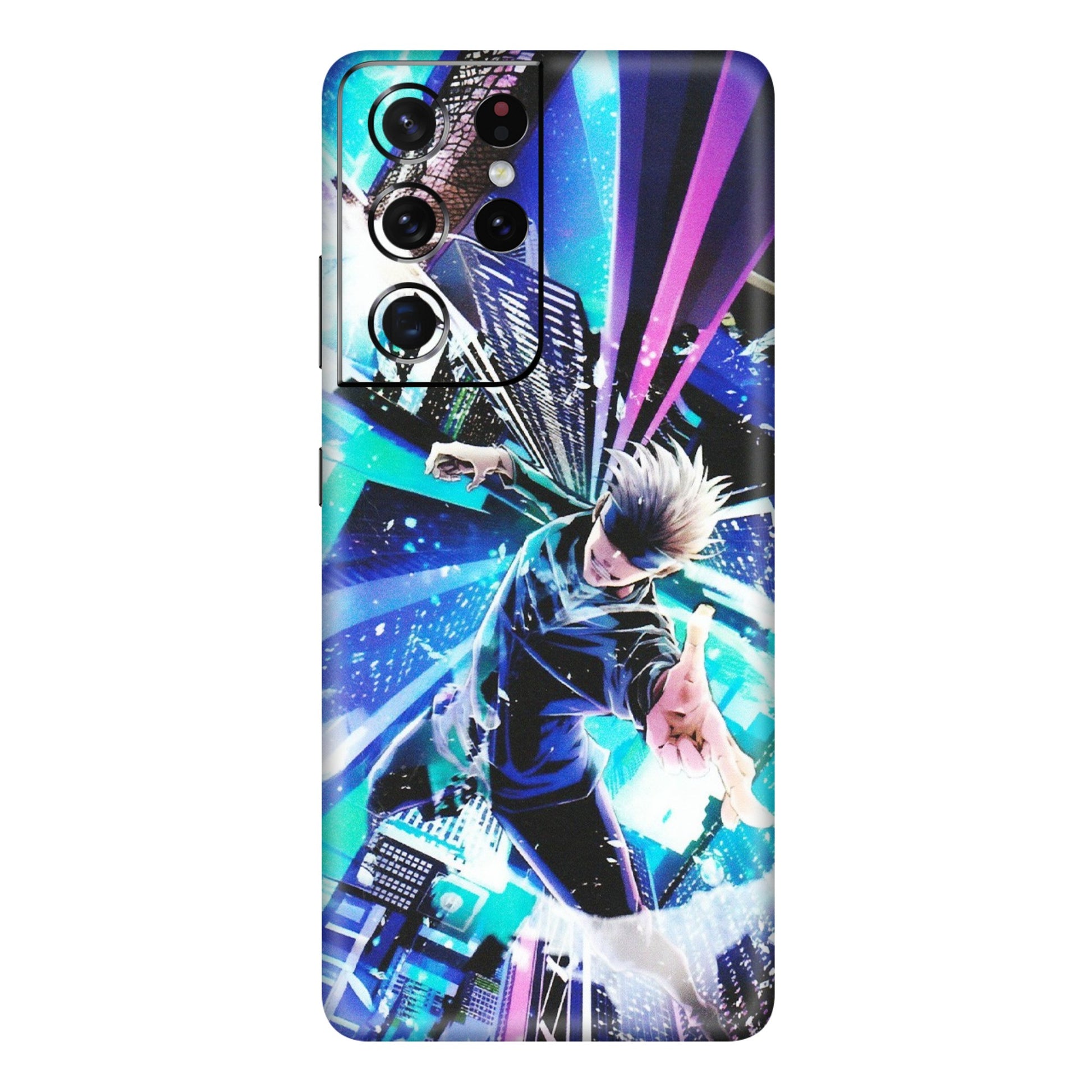 Samsung A/S Series Phone Skins (All Models) - Manga Action Jujustu Kaisen Anime - Matte Finish (M-155) Samsung Galaxy S21 Ultra 5G