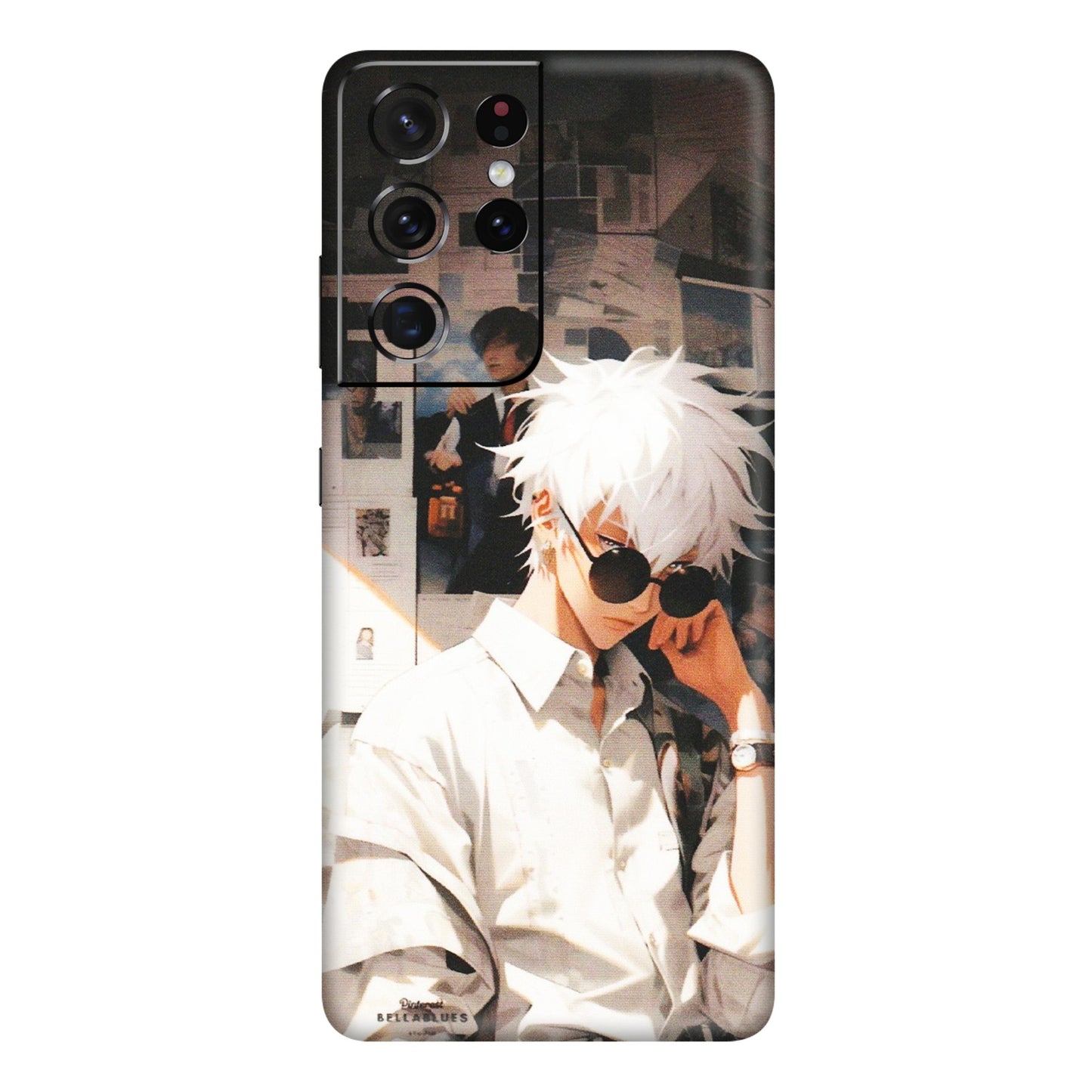 Samsung A/S Series Phone Skins (All Models) - Gojo Satoru Jujustu Kaisen Anime - Matte Finish (M-156) Samsung Galaxy S21 Ultra 5G