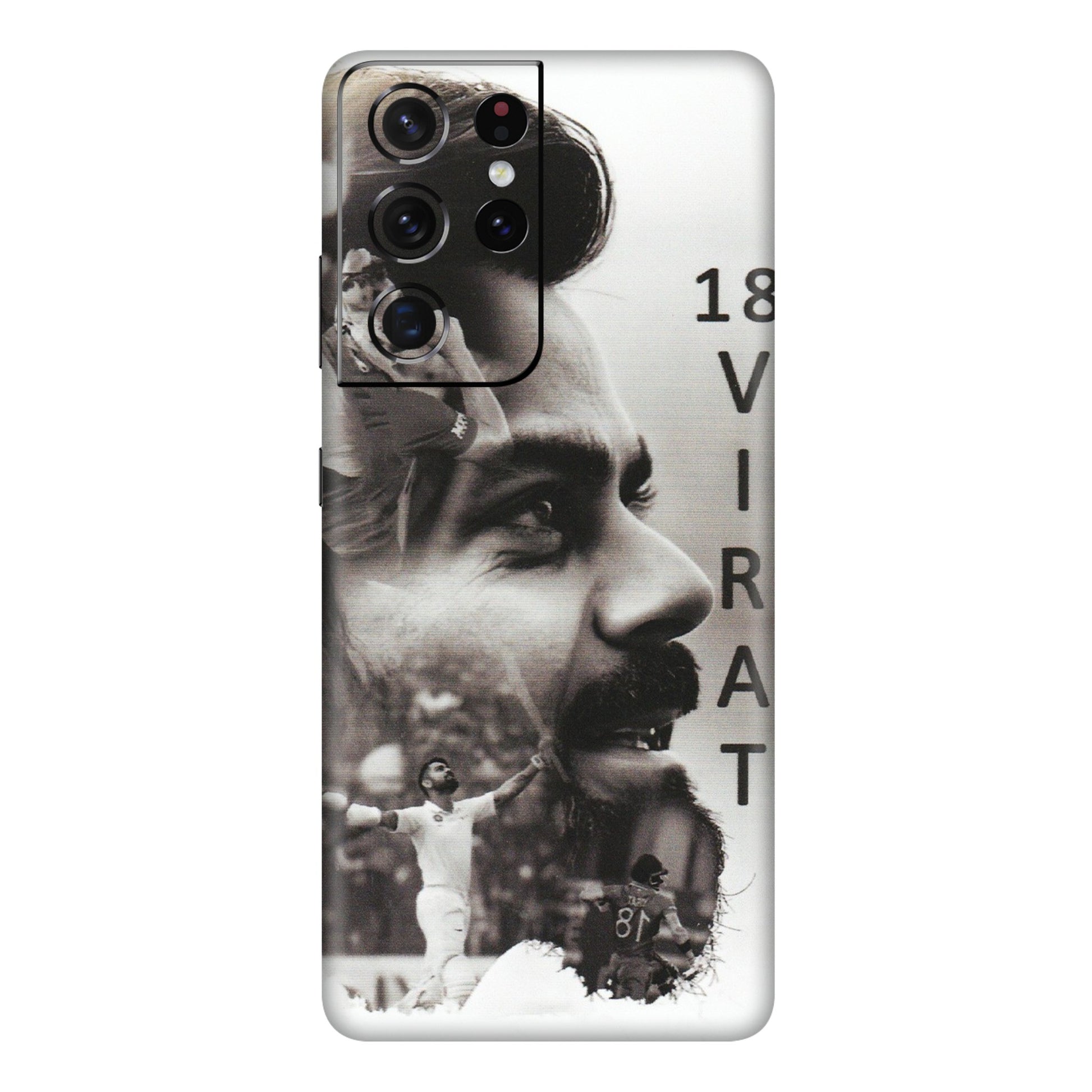 Samsung A/S Series Phone Skins (All Models) - Virat Kohli Cricketer - Matte Finish (M-163) Samsung Galaxy S21 Ultra 5G