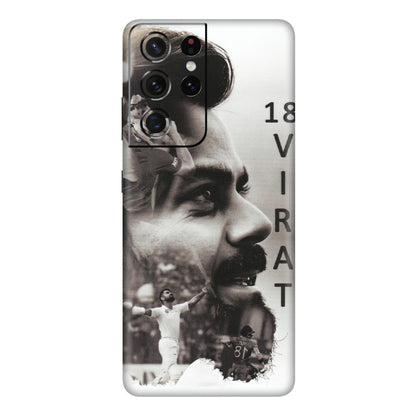 Samsung A/S Series Phone Skins (All Models) - Virat Kohli Cricketer - Matte Finish (M-163) Samsung Galaxy S21 Ultra 5G