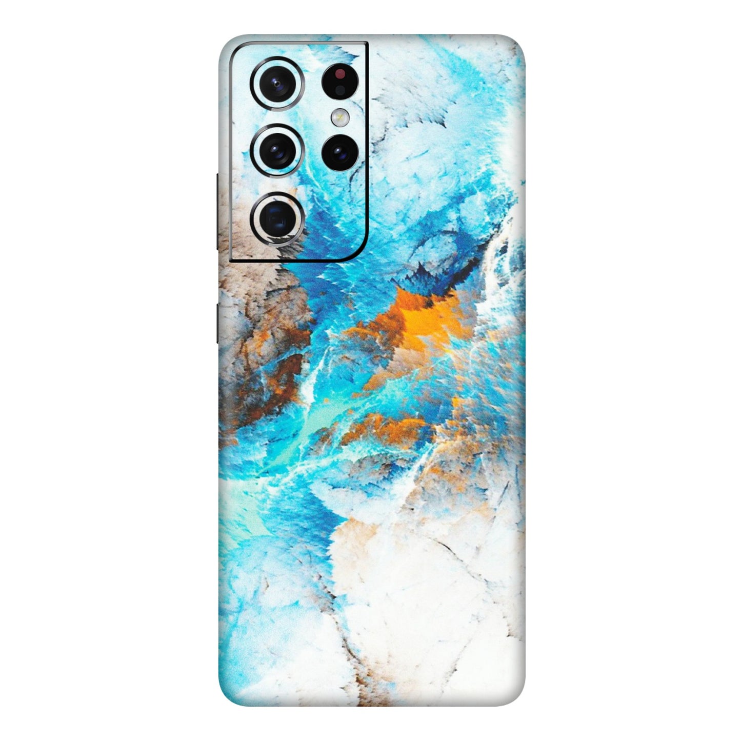 Samsung A/S Series Phone Skins (All Models) - Blue Waves Abstract - Matte Finish (M-19) Samsung Galaxy S21 Ultra 5G