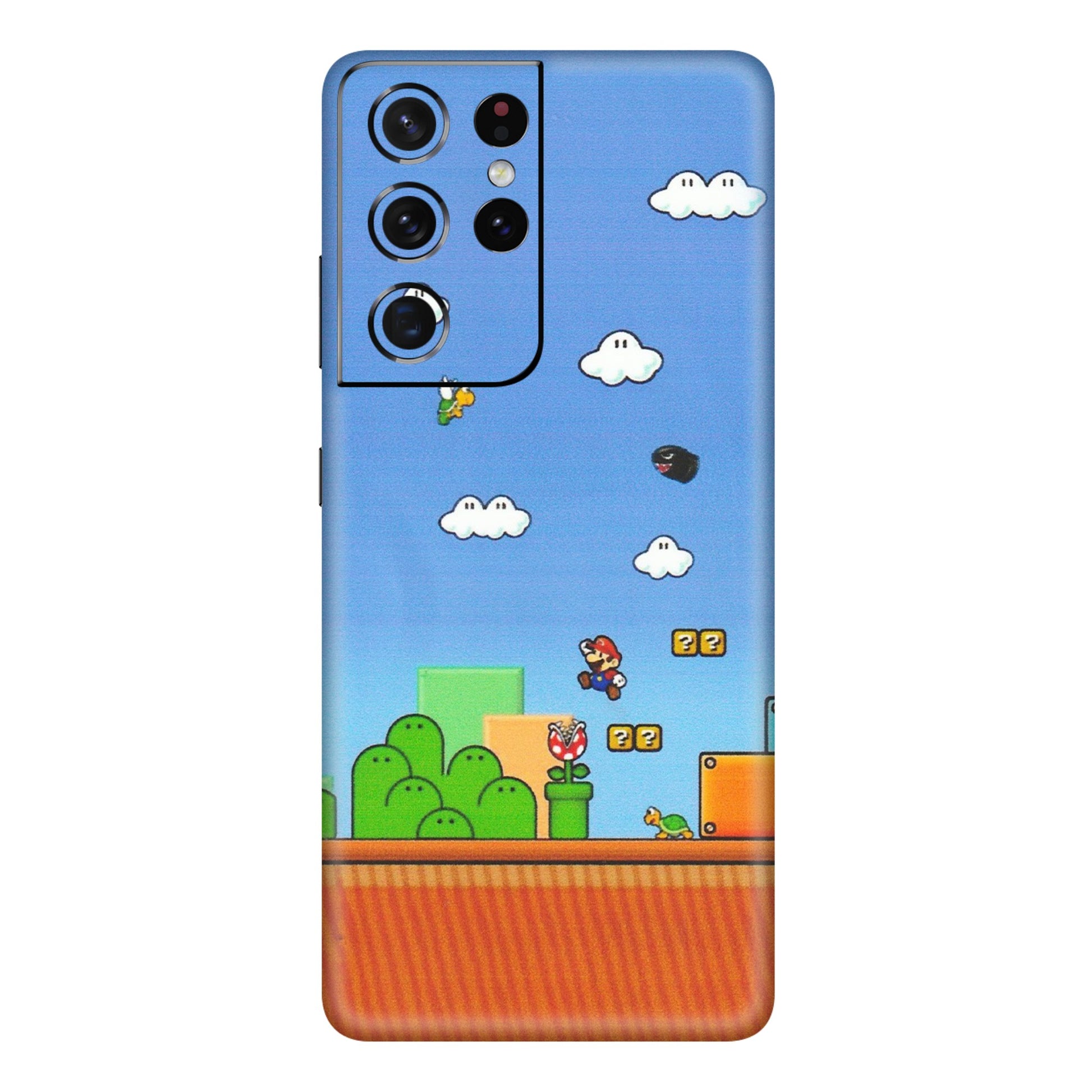 Samsung A/S Series Phone Skins (All Models) - Mario Game Scene - Matte Finish (M-24) Samsung Galaxy S21 Ultra 5G